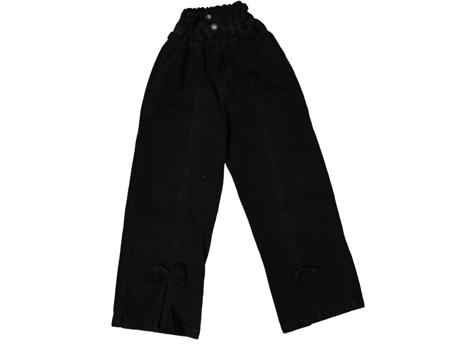 KIZ 11/15 YAŞ KARGO CEP ÇITÇITLI KOT PANTOLON