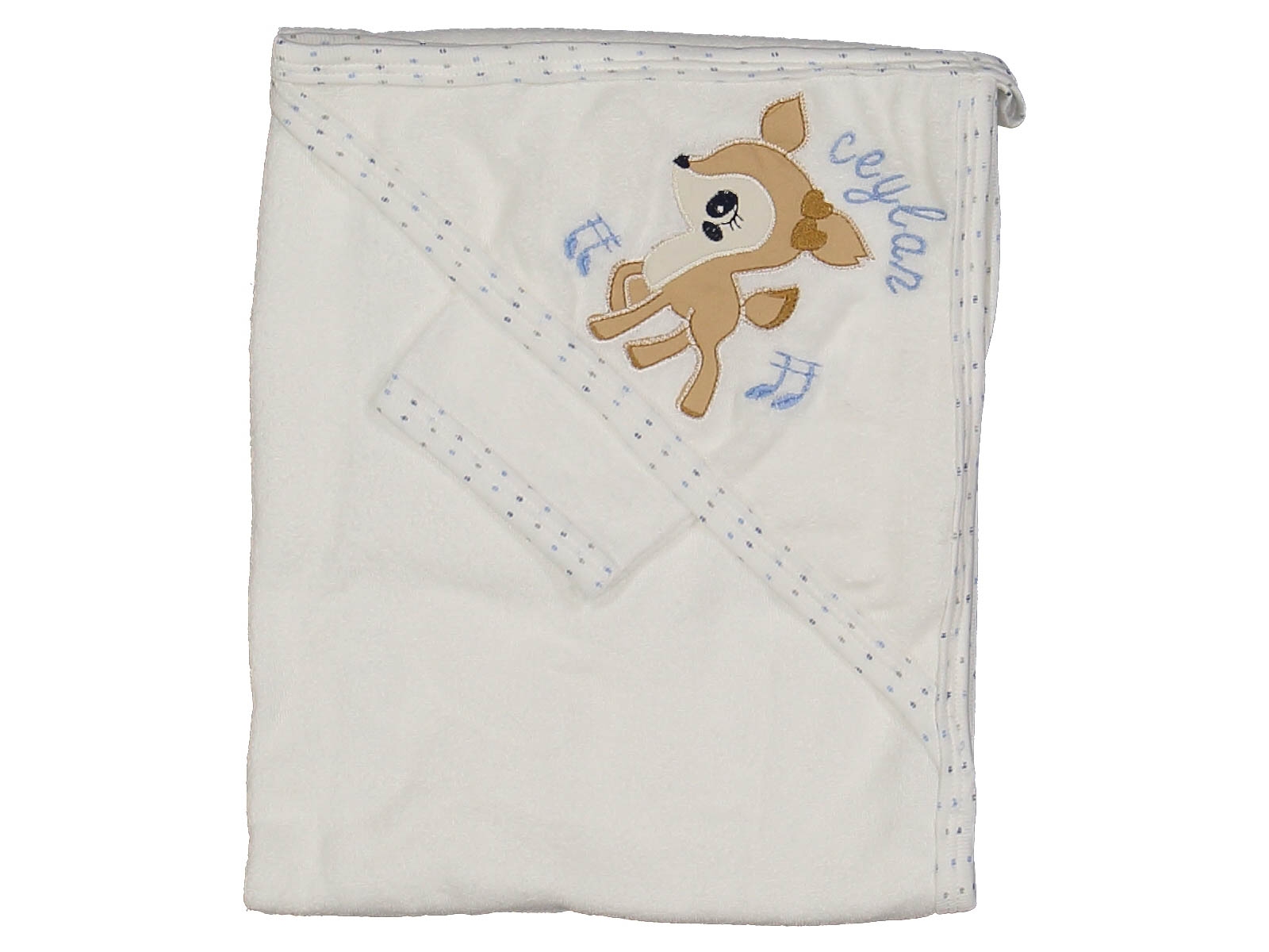 UNISEX 1/12 AY CEYLAN NAKIŞLI ÇİFT KAT HAVLU SİLGİ