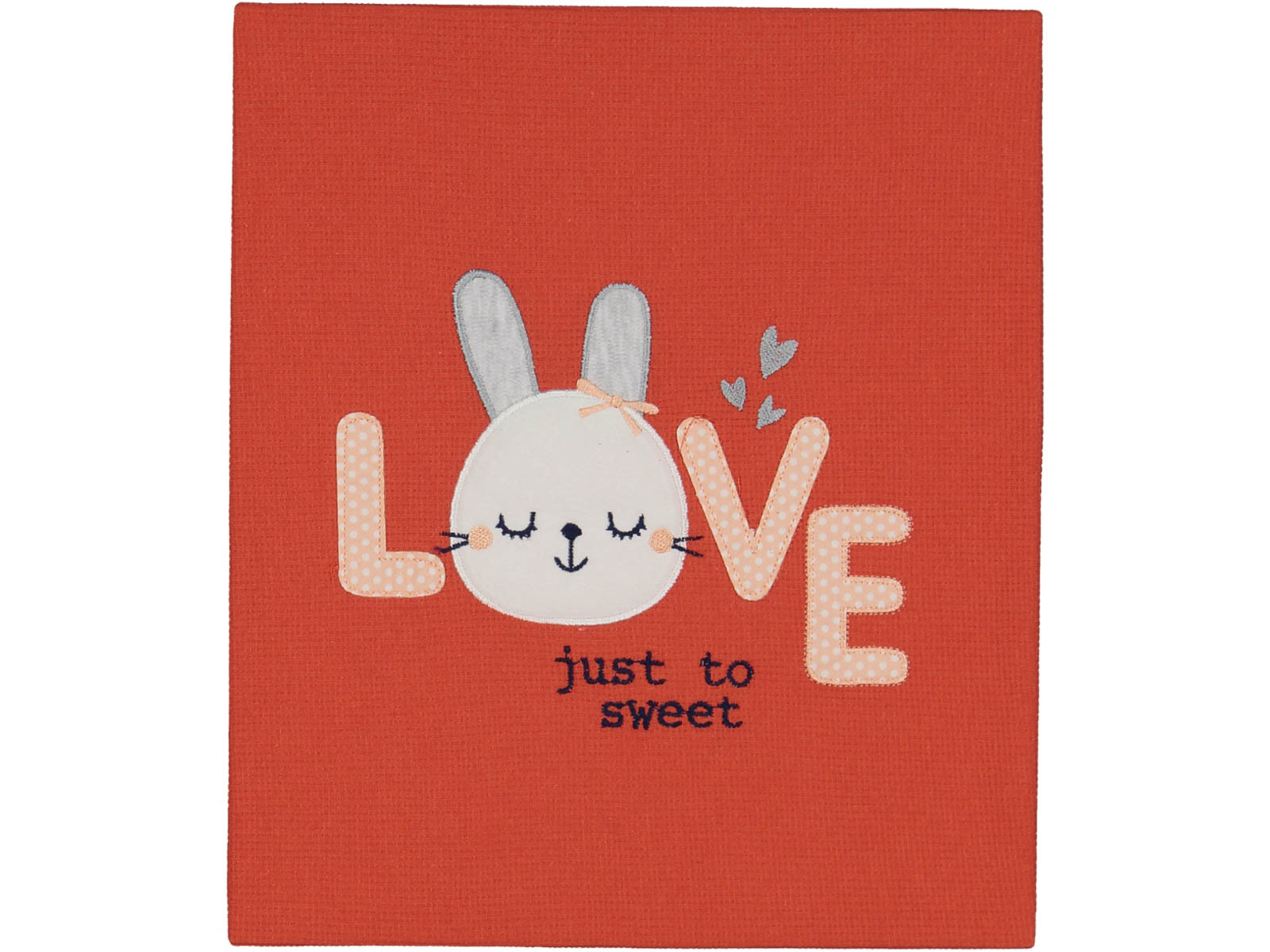 UNISEX 1/12 AY 80*90 LOVE TAVŞAN NAKIŞLI BATTANİYE