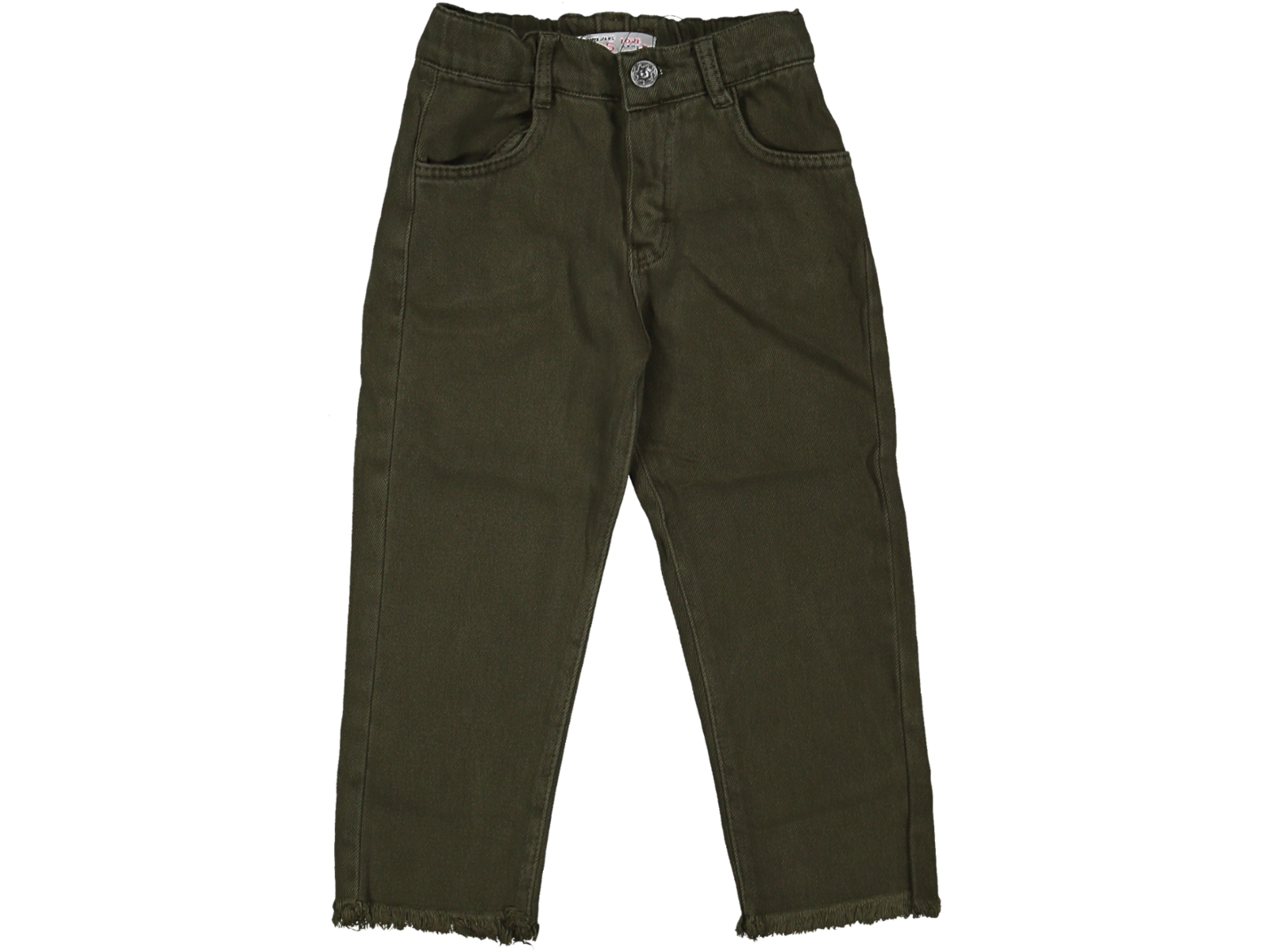 KIZ 5/8 YAŞ PAÇA PÜSKÜLLÜ DÜZ PANTALON