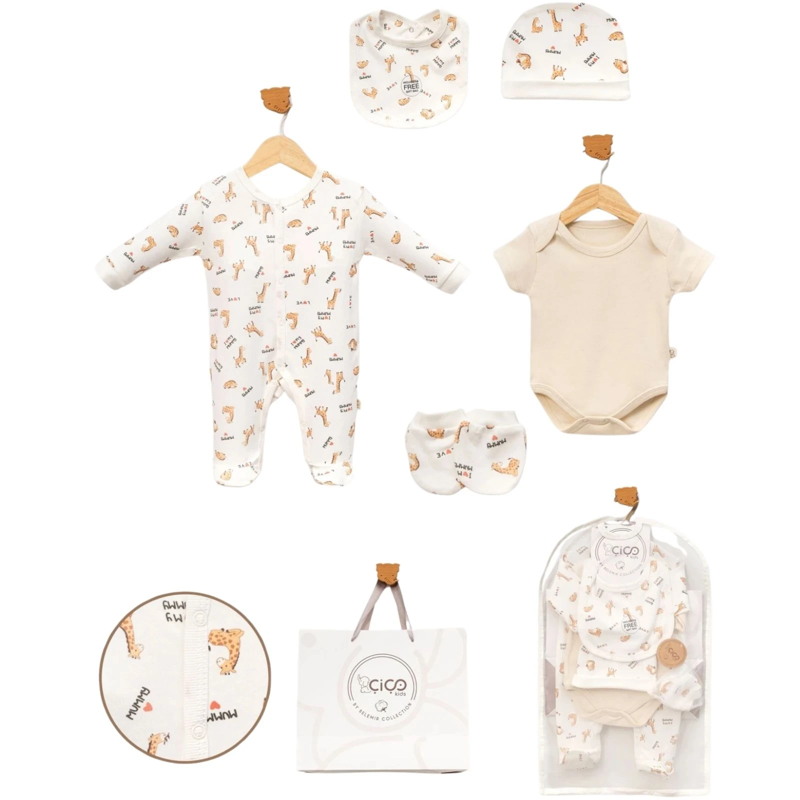 BELEMİR- 07195 / I LOVE MY MUMMY 5'Li Hediyelik Set