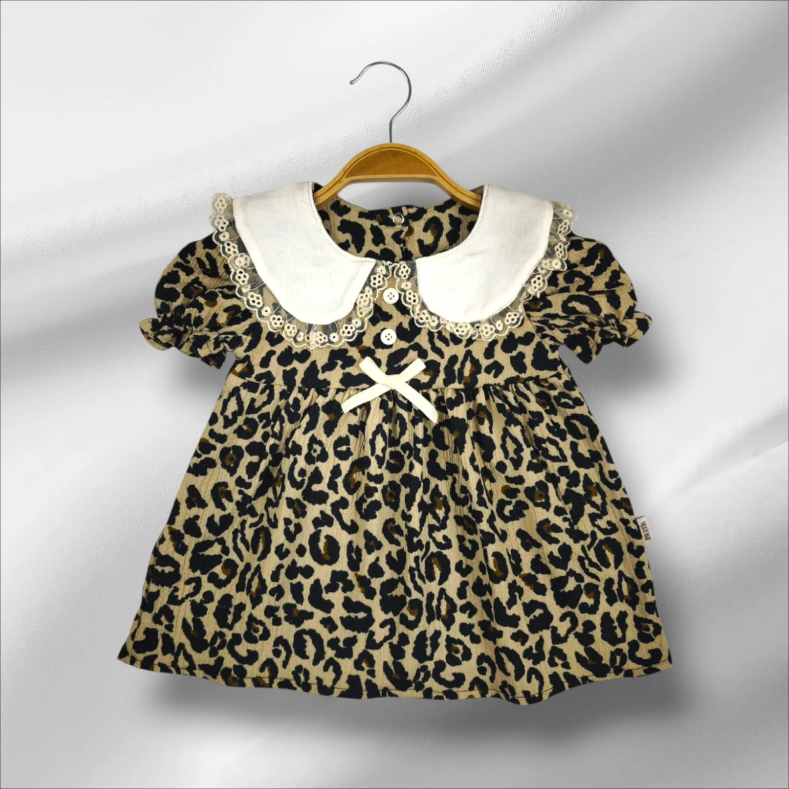 BabyMilk Leopar Fisto Yakalı Elbise