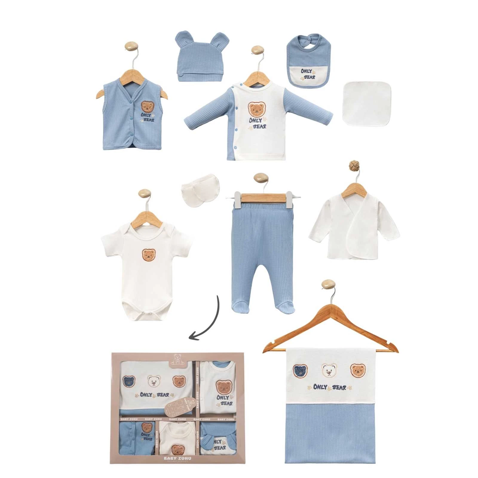 ERKEK 1/3 AY RAPORLU ONLY BEAR 10LU SET