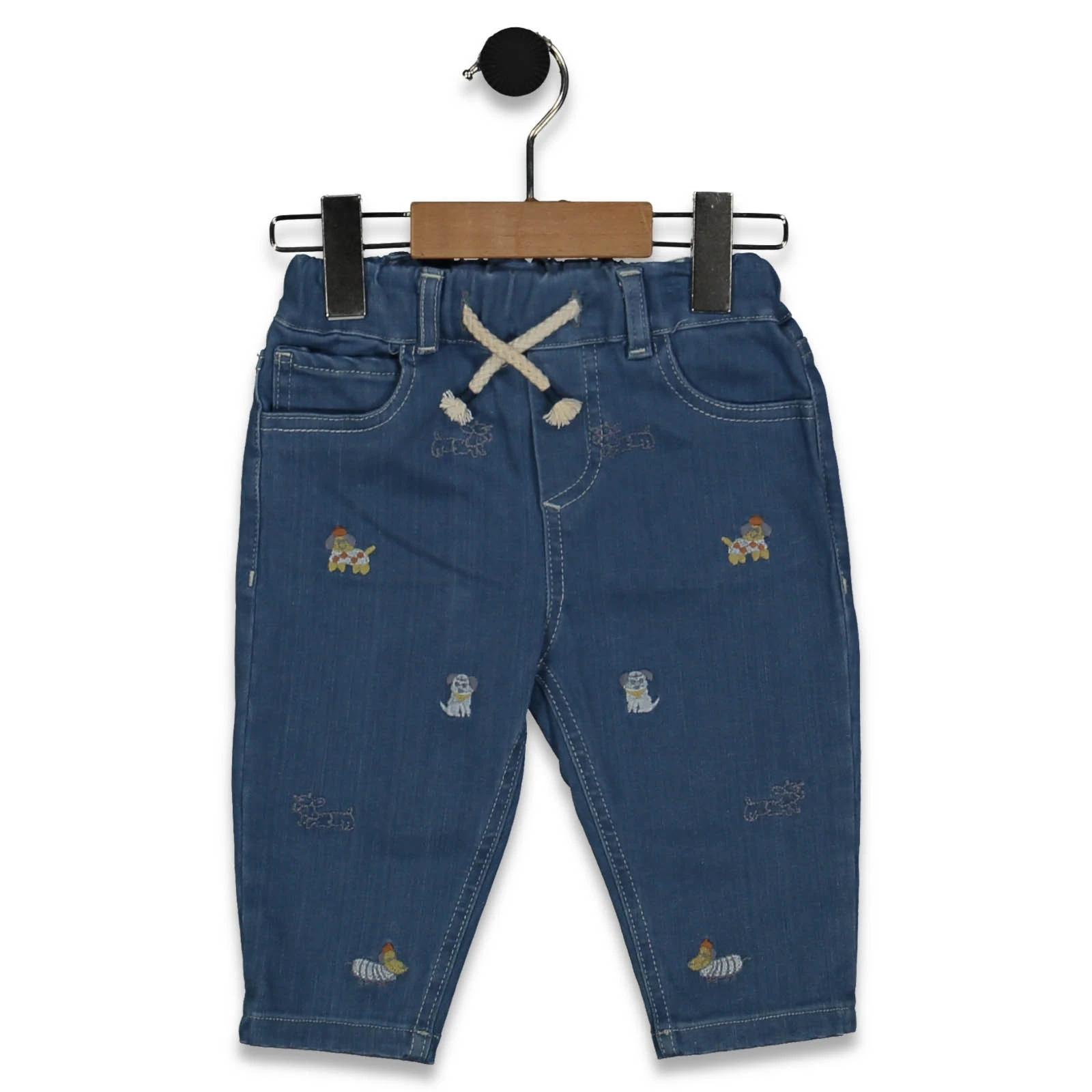 ERKEK 1/4 YAŞ NAKIŞLI KOT PANTOLON
