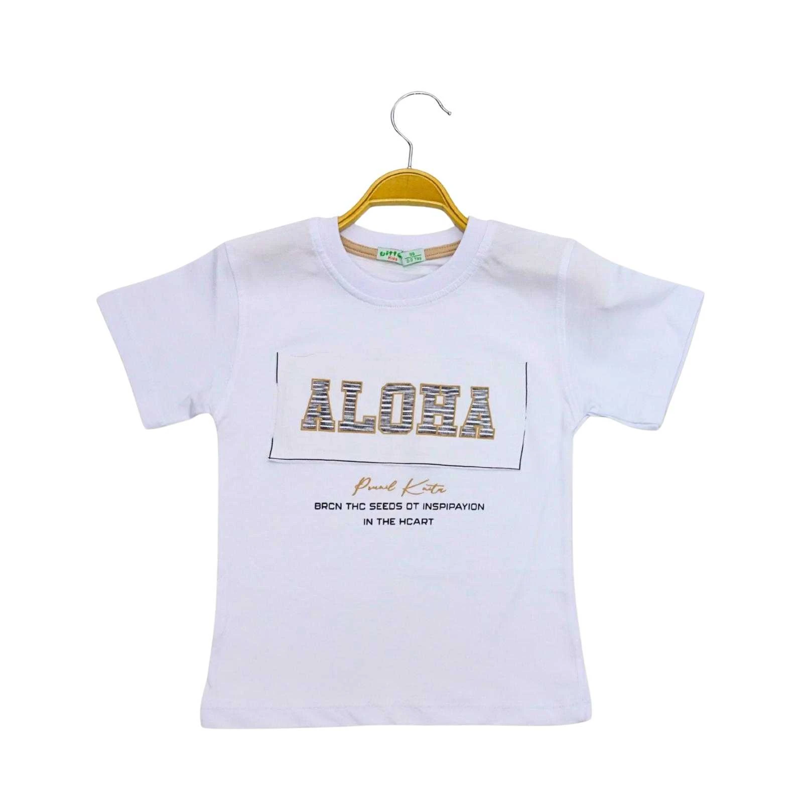 ERKEK 2/10 YAŞ ALOHA KISAKOL T-SHIRT
