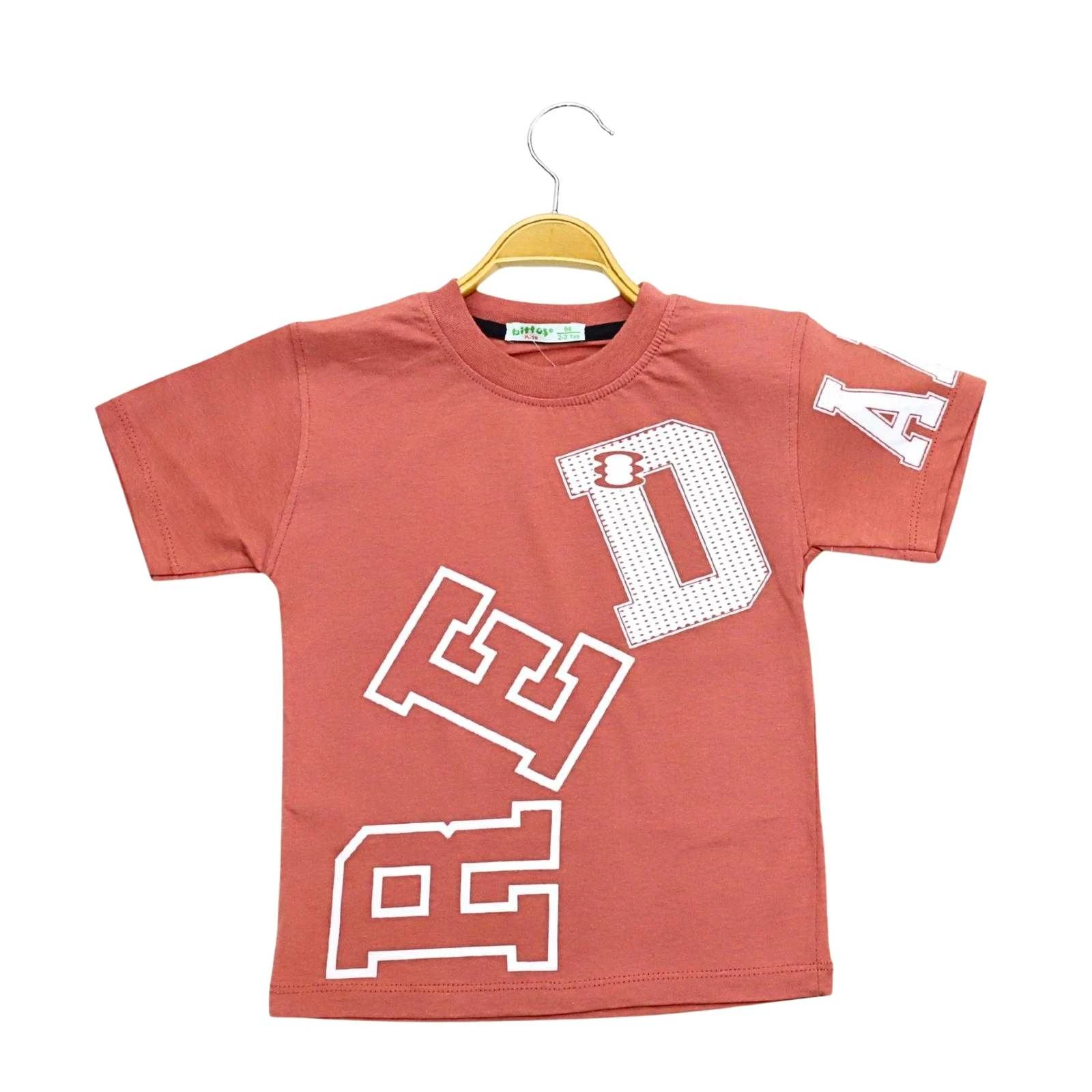 ERKEK 2/10 YAŞ RE D BASKILI KISAKOL T-SHIRT
