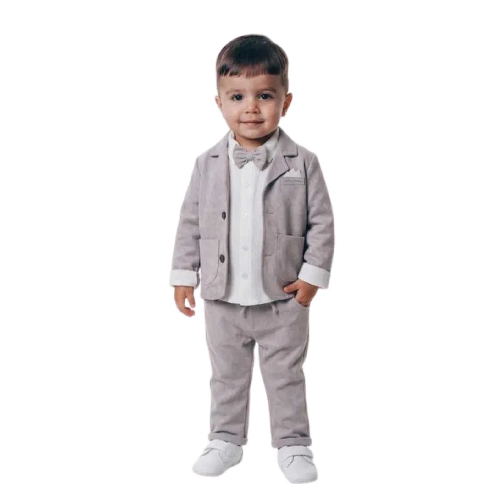 ERKEK 2/5 YAŞ CEKETLİ PAPYONLU 3 LÜ TAKIM