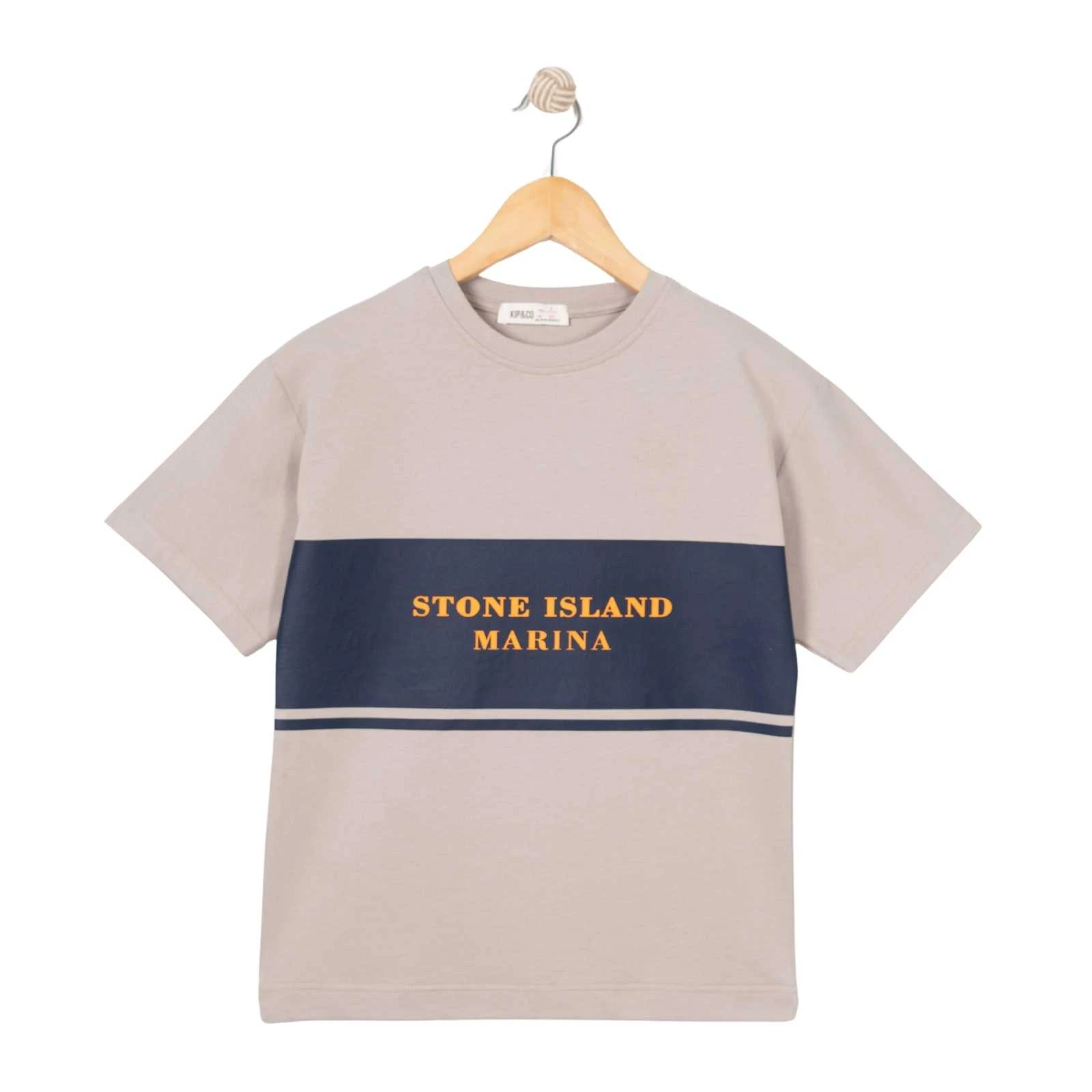 ERKEK 7/10 YAŞ STONE ISLAND BASKILI T-SHIRT