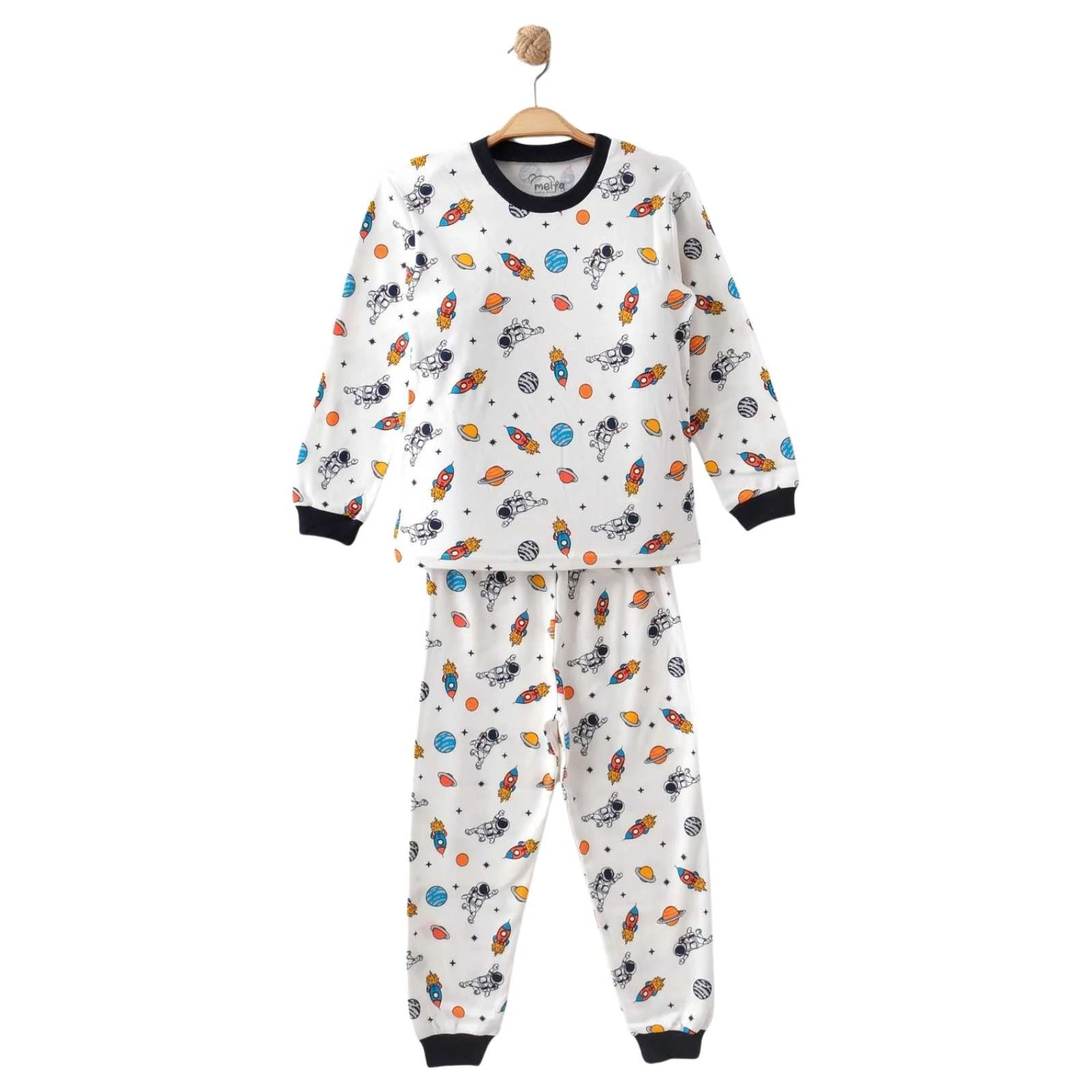 ERKEK 7/9 YAŞ ASTRONOT BİSİKLET YAKA PİJAMA