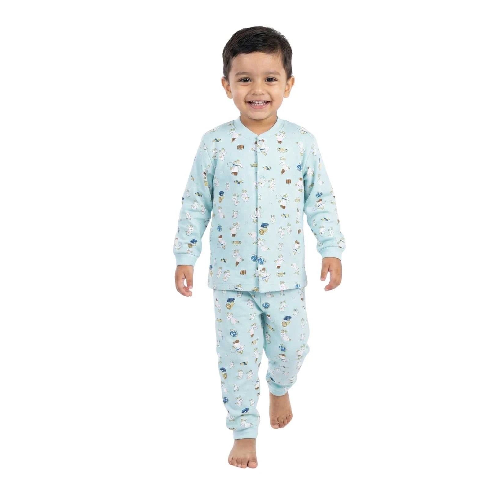 ERKEK 9/24 AY CİVCİV BASKILI PJAMA TAKIM