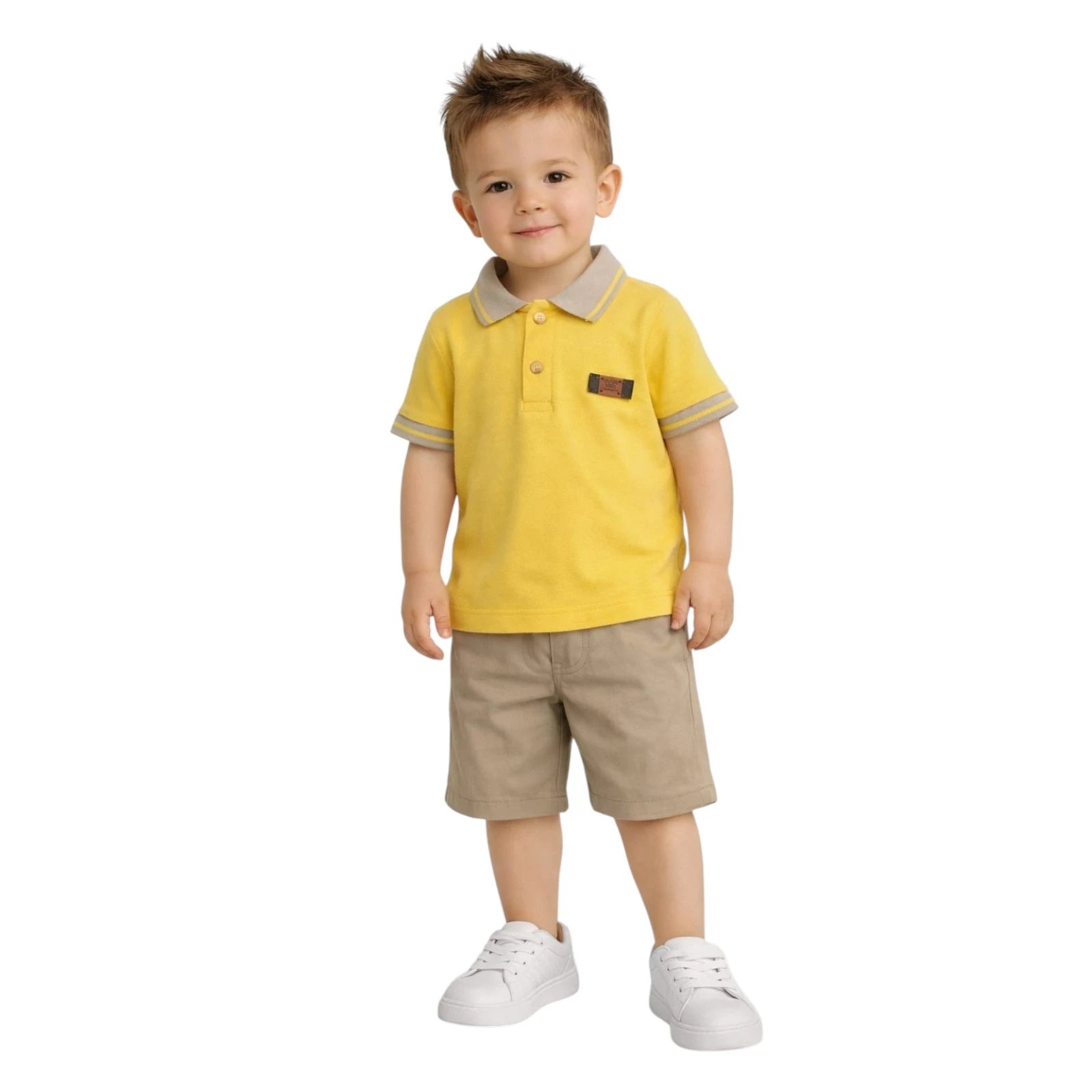 Erkek Bebek Polo Yaka Şortlu Takım