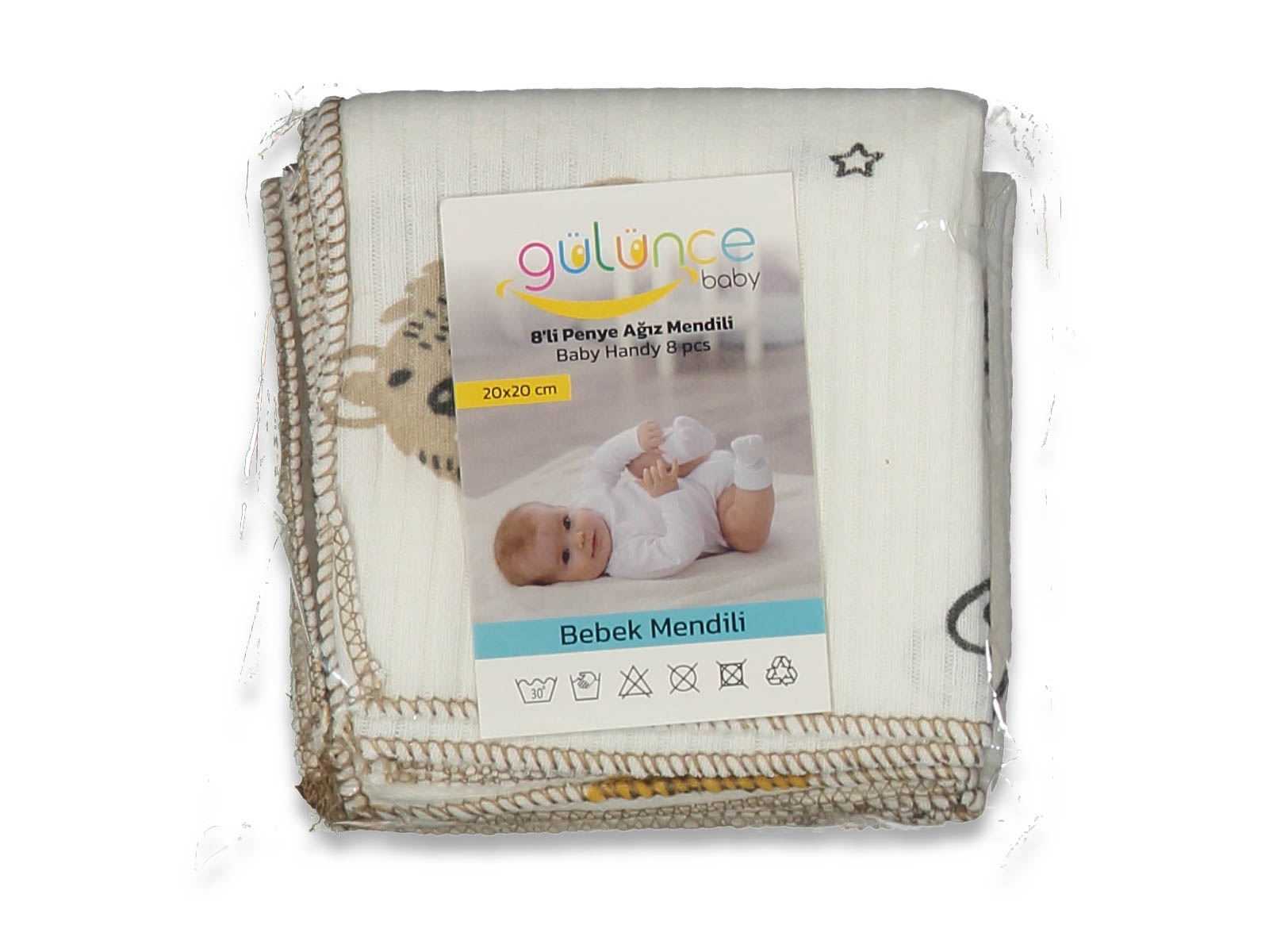 UNISEX 1/12 AY BEBEK MENDİLİ 