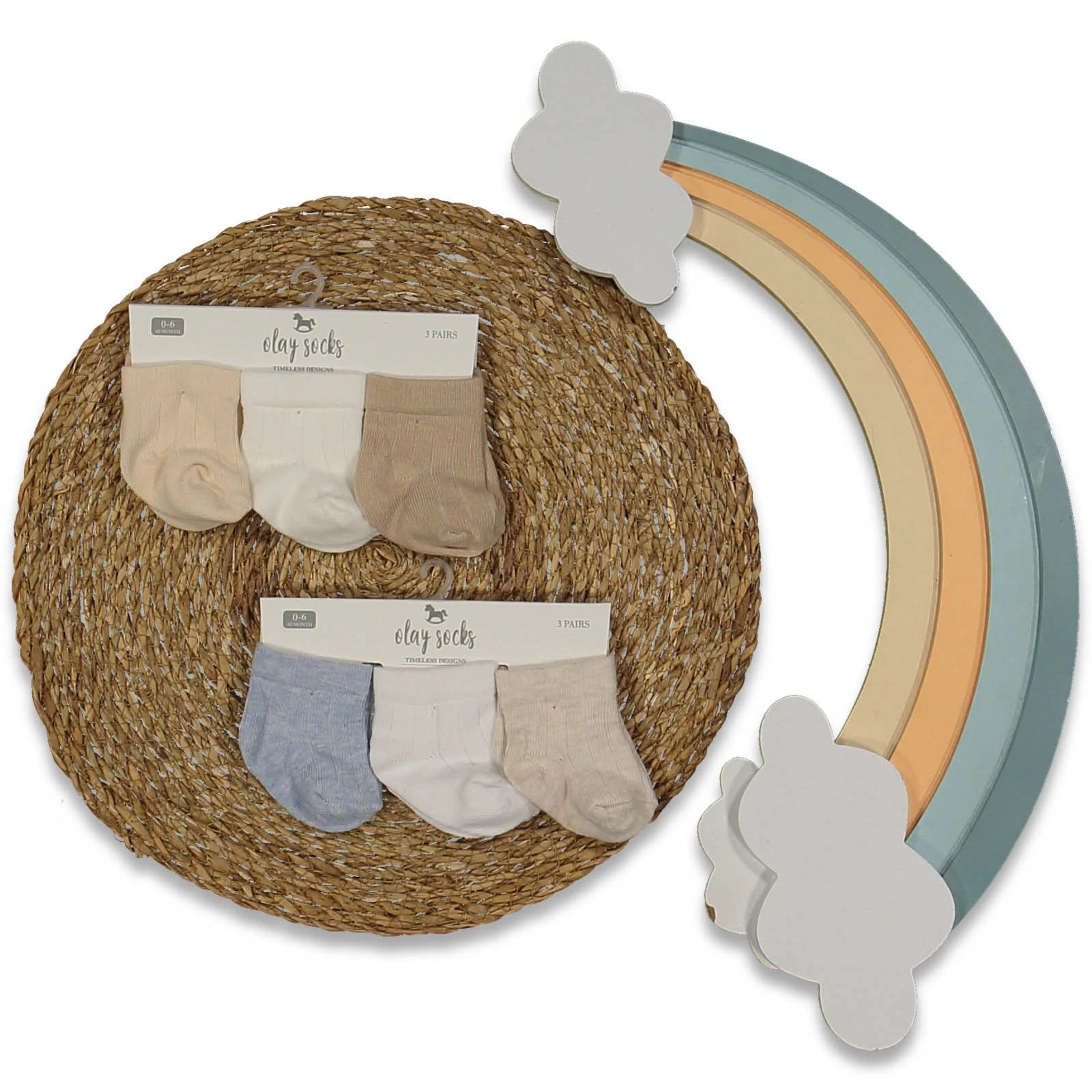 KIZ 0/6 AY NEWBORN 3LÜ KARTON ÇORAP