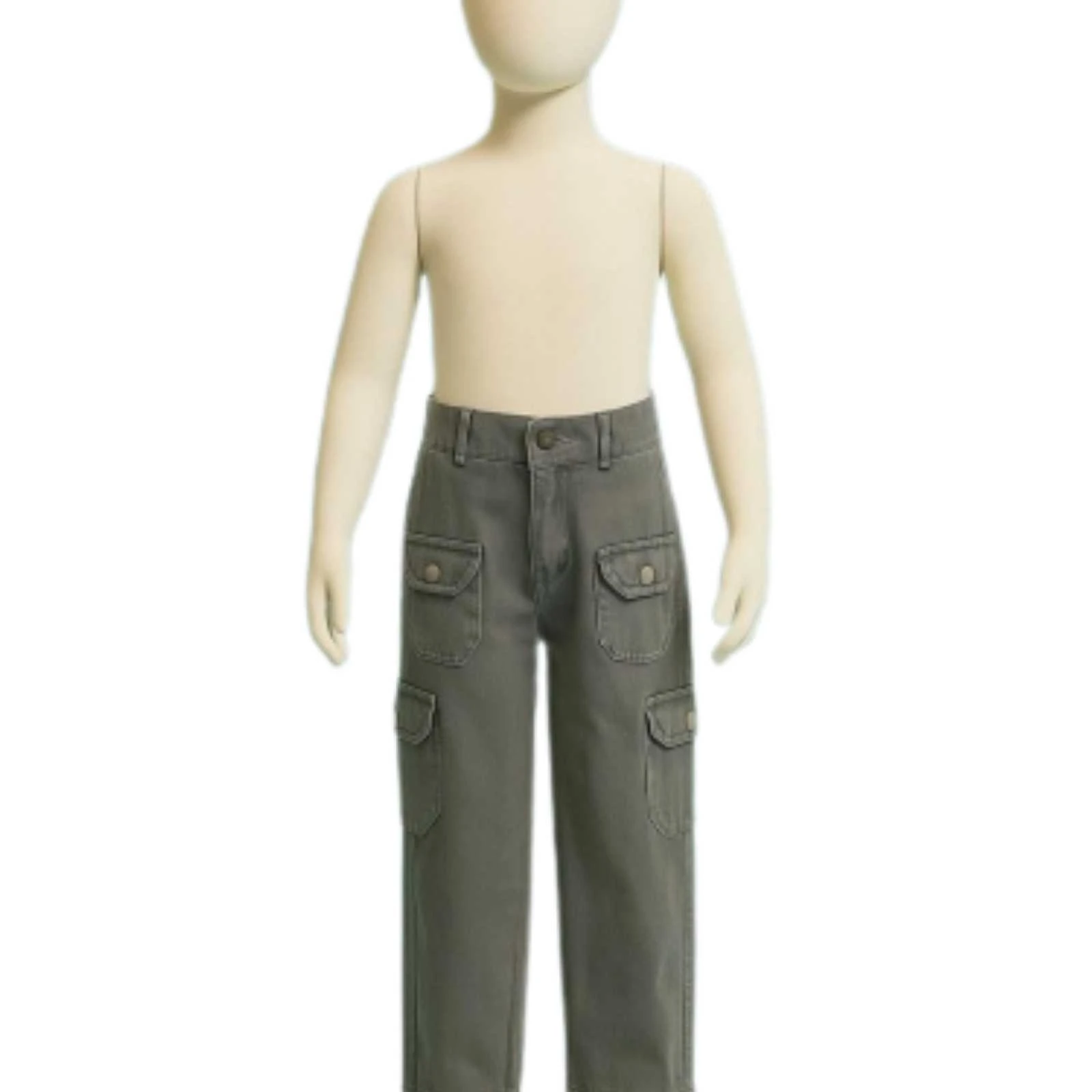 KIZ 11/15 YAŞ CEP DETAYLI KETEN PALAZZO PANTOLON