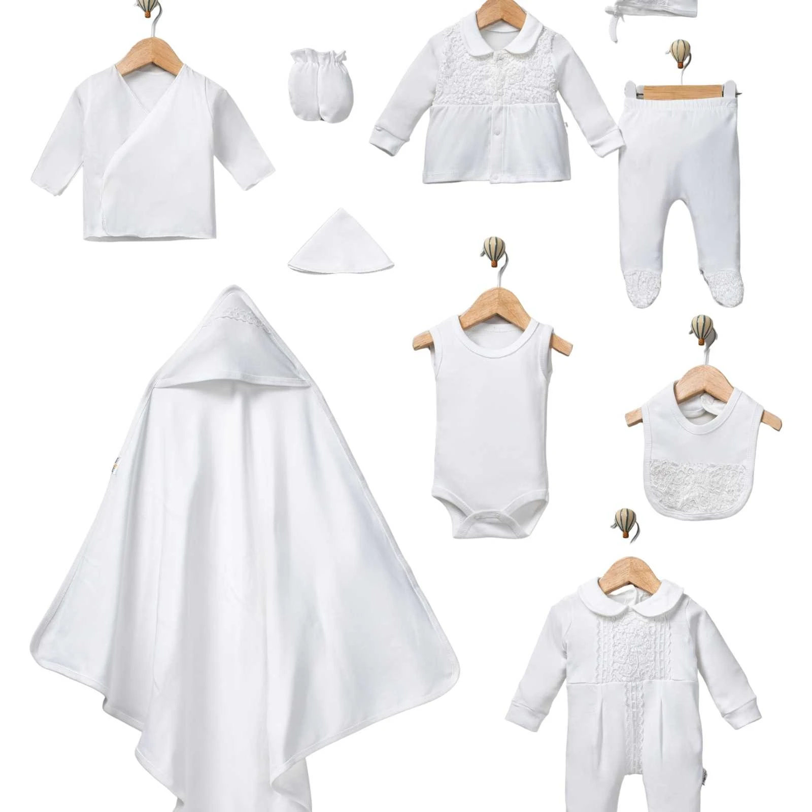 KIZ 1/2 AY  KARE DANTELLİ 10 LÜ SET