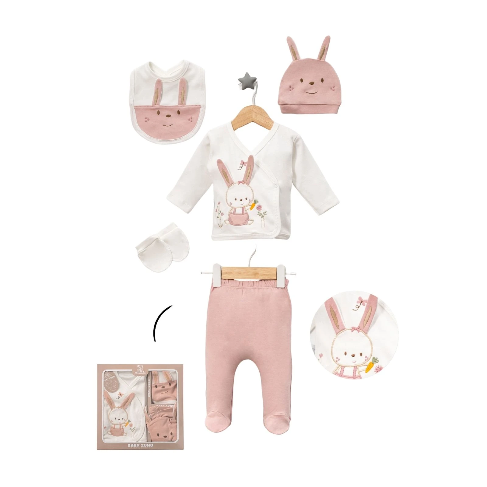 KIZ 1/3 AY TAVŞAN KULAKLI 5 Lİ SET