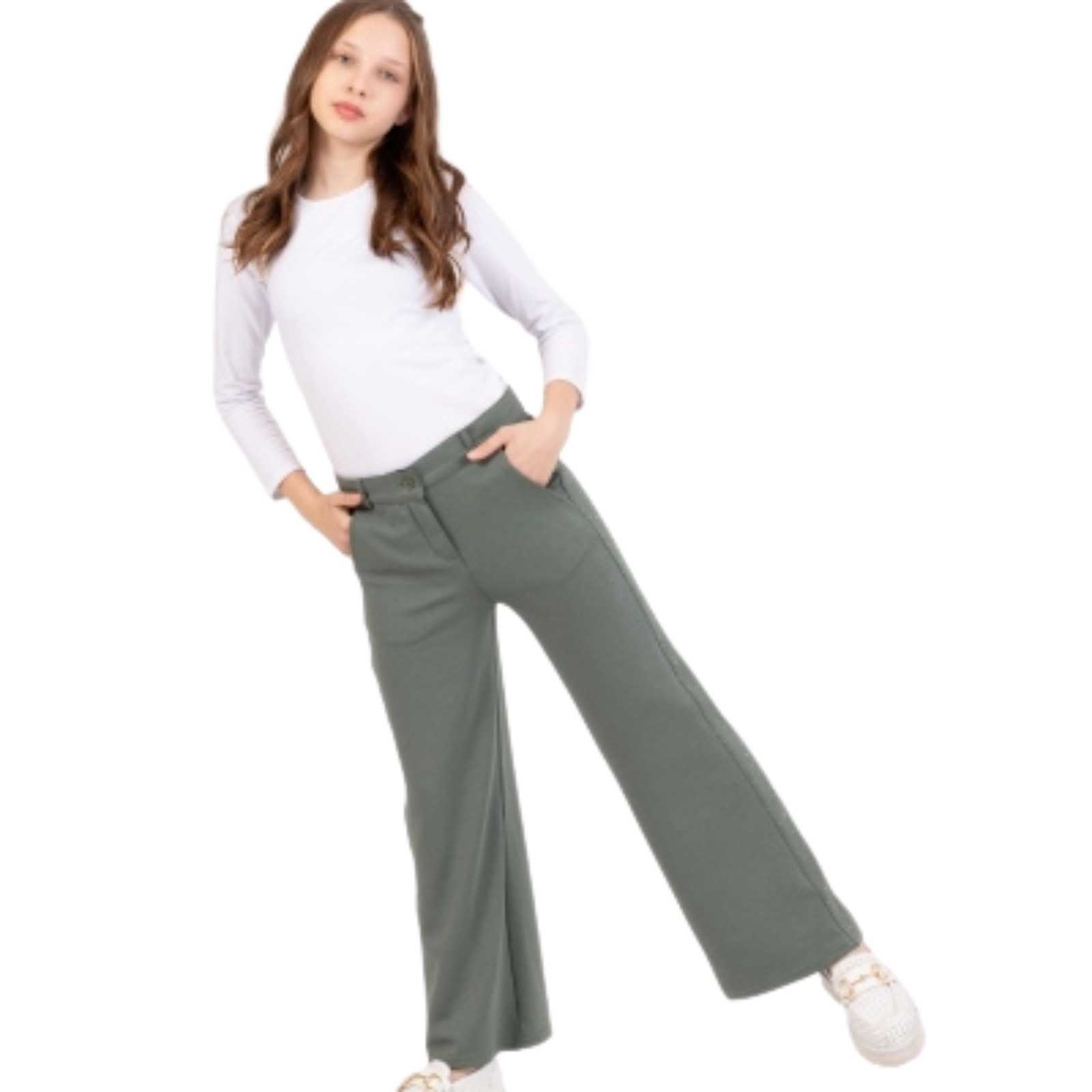 KIZ 13/16 YAŞ YANI TAŞLI PANTOLON