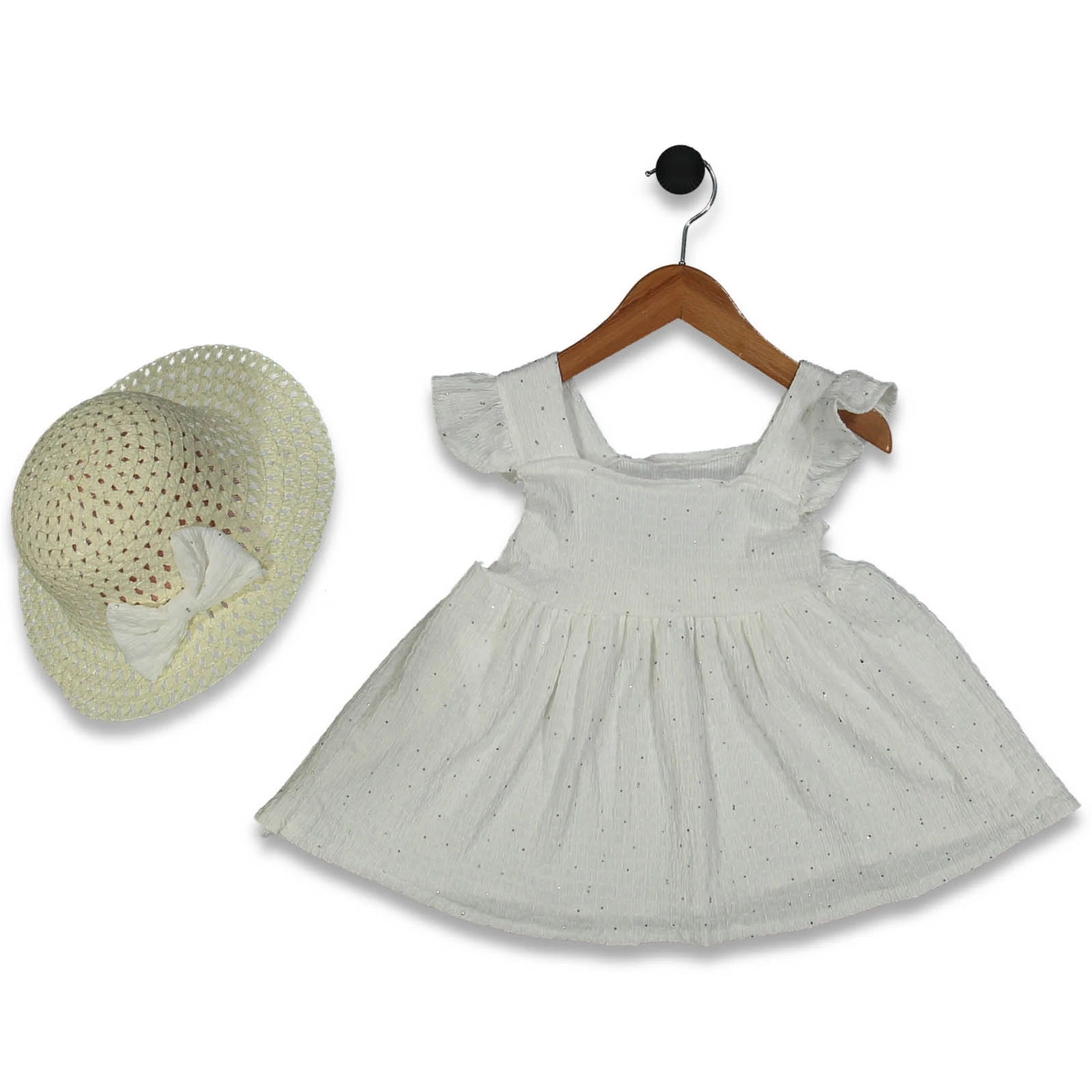 KIZ 2/6 YAŞ TAŞLI ASKILI ELBİSE