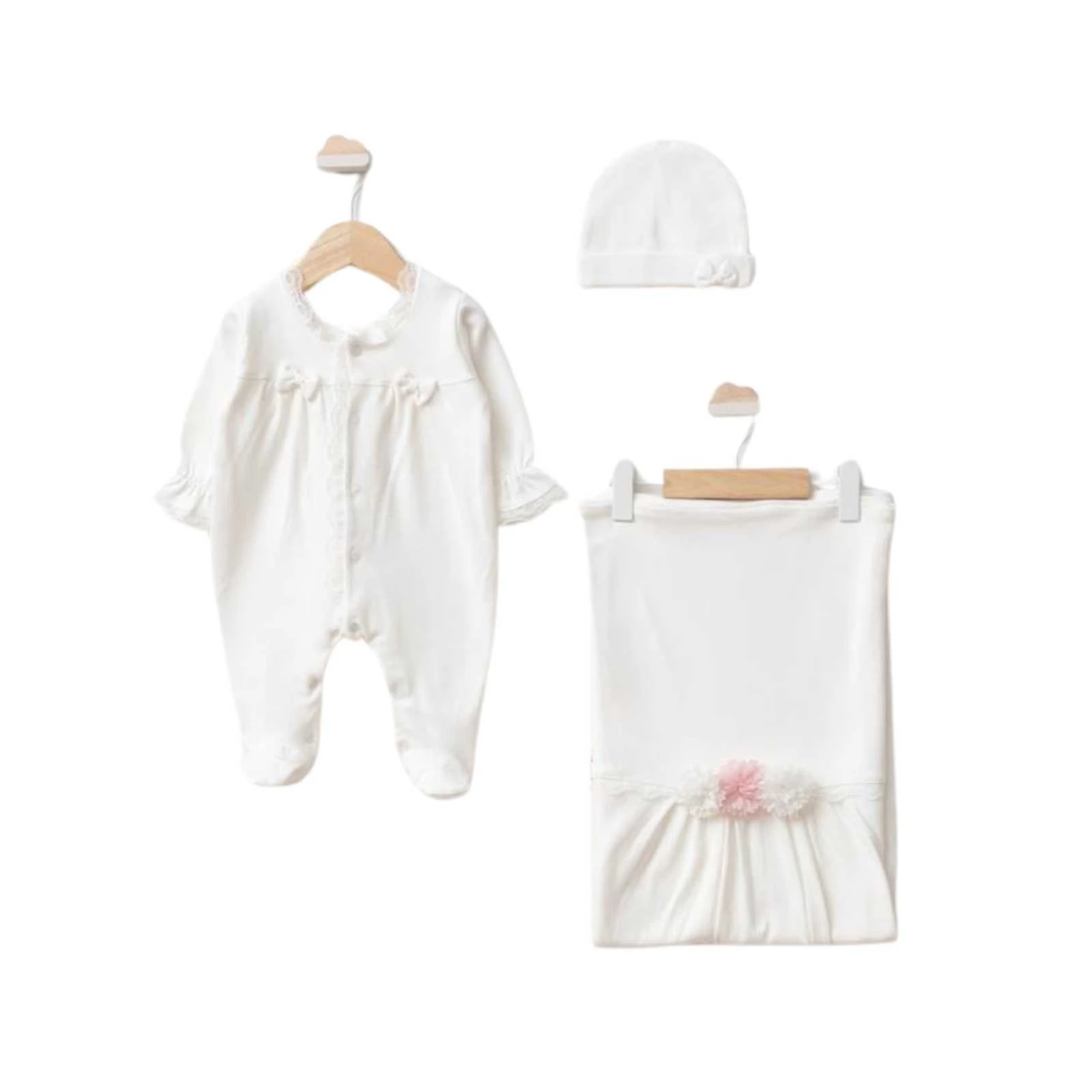 KIZ 3/3 AY ÇİÇEKLİ 4 LÜ SET