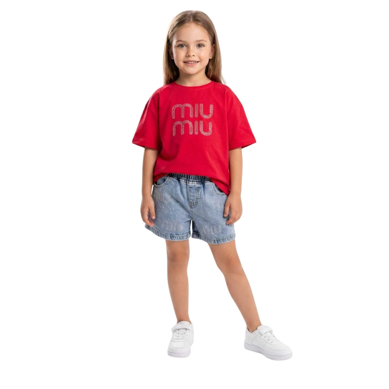KIZ 3/7 YAŞ MİU MİU KOT TAKIM
