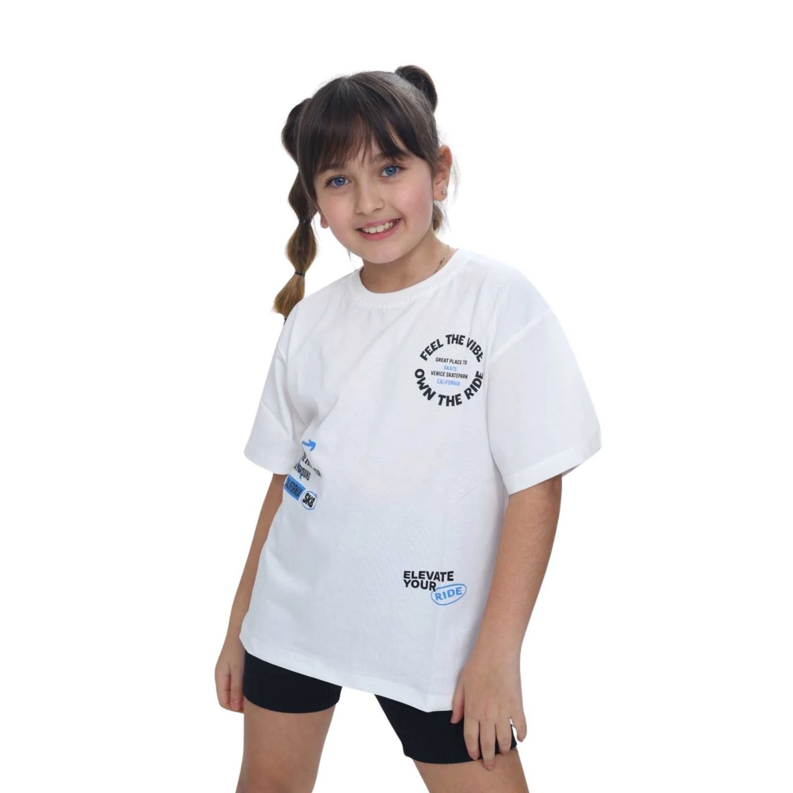 KIZ 4/8 YAŞ FEEL BASKILI TİŞÖRT