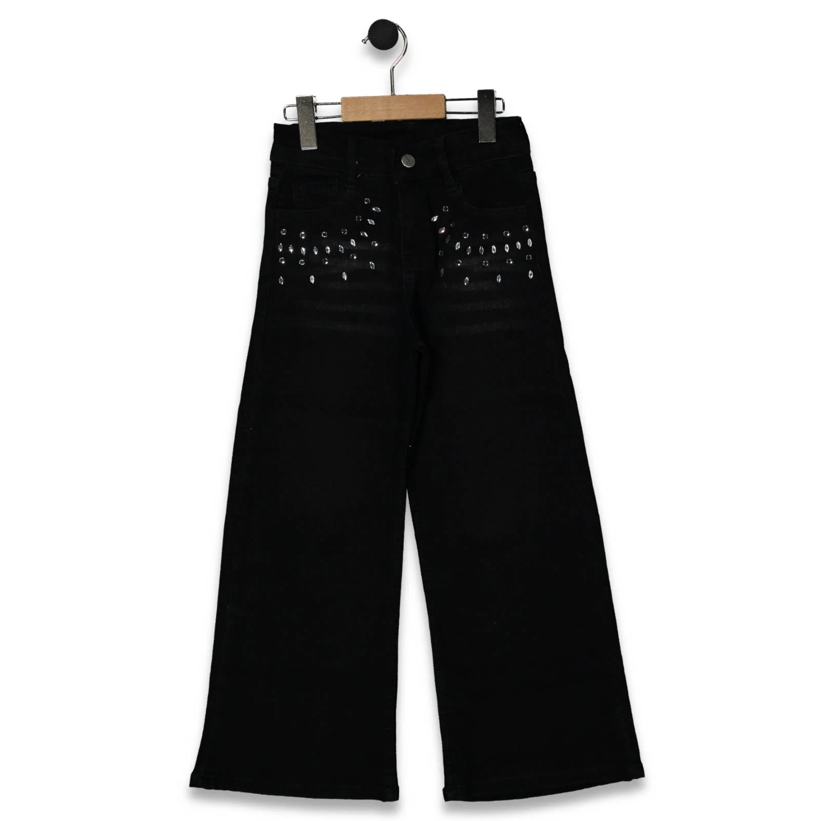 KIZ 5/8 YAŞ TAŞLI KOT PANTALON