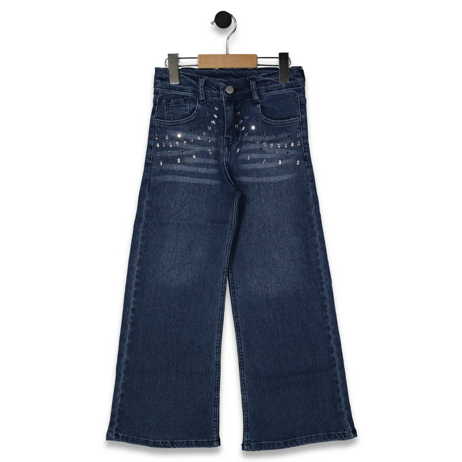 KIZ 9/12 YAŞ TAŞLI KOT PANTOLON