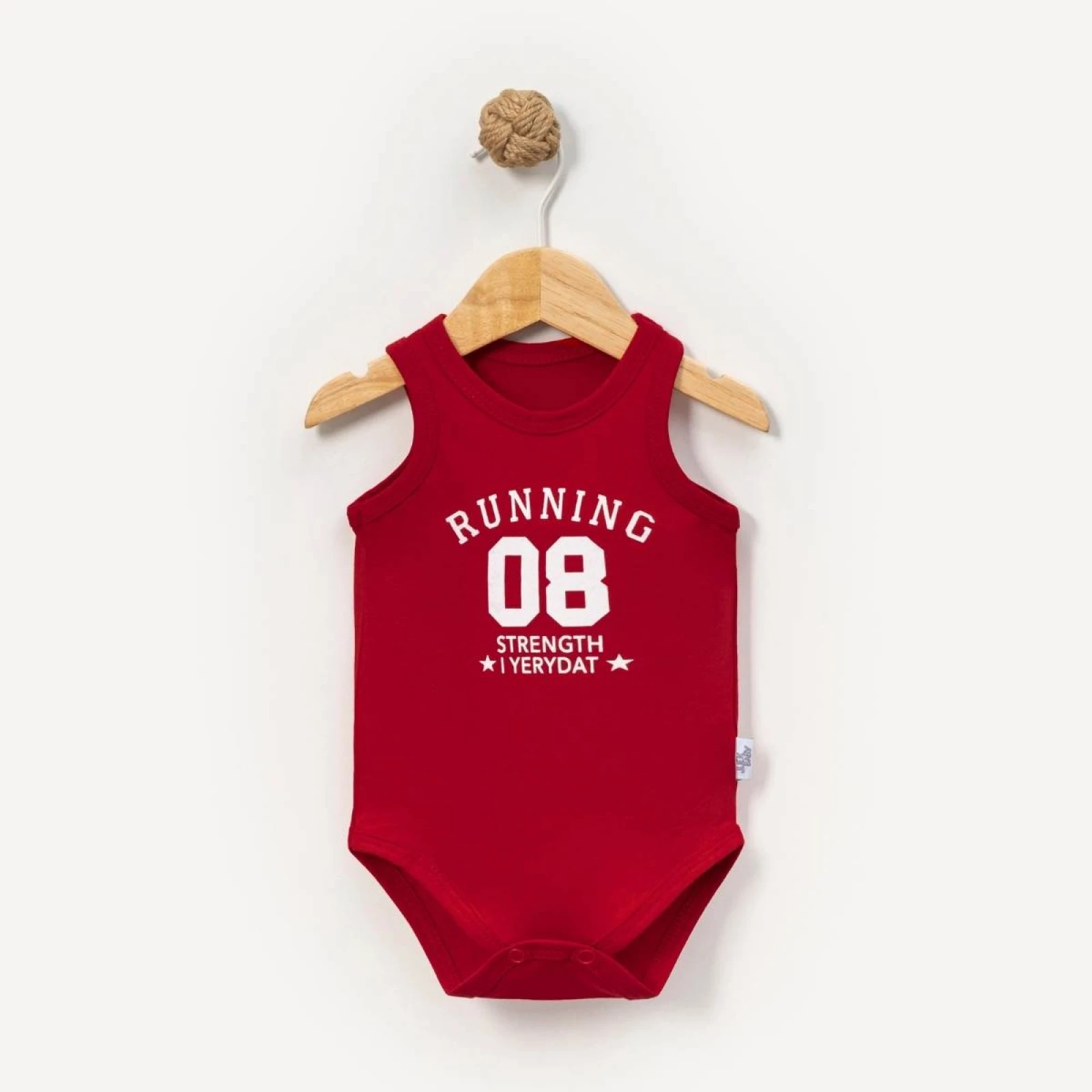Kız ve Erkek bebek 08 baskılı atlet zıbın body 3-6-9-12-18 ay