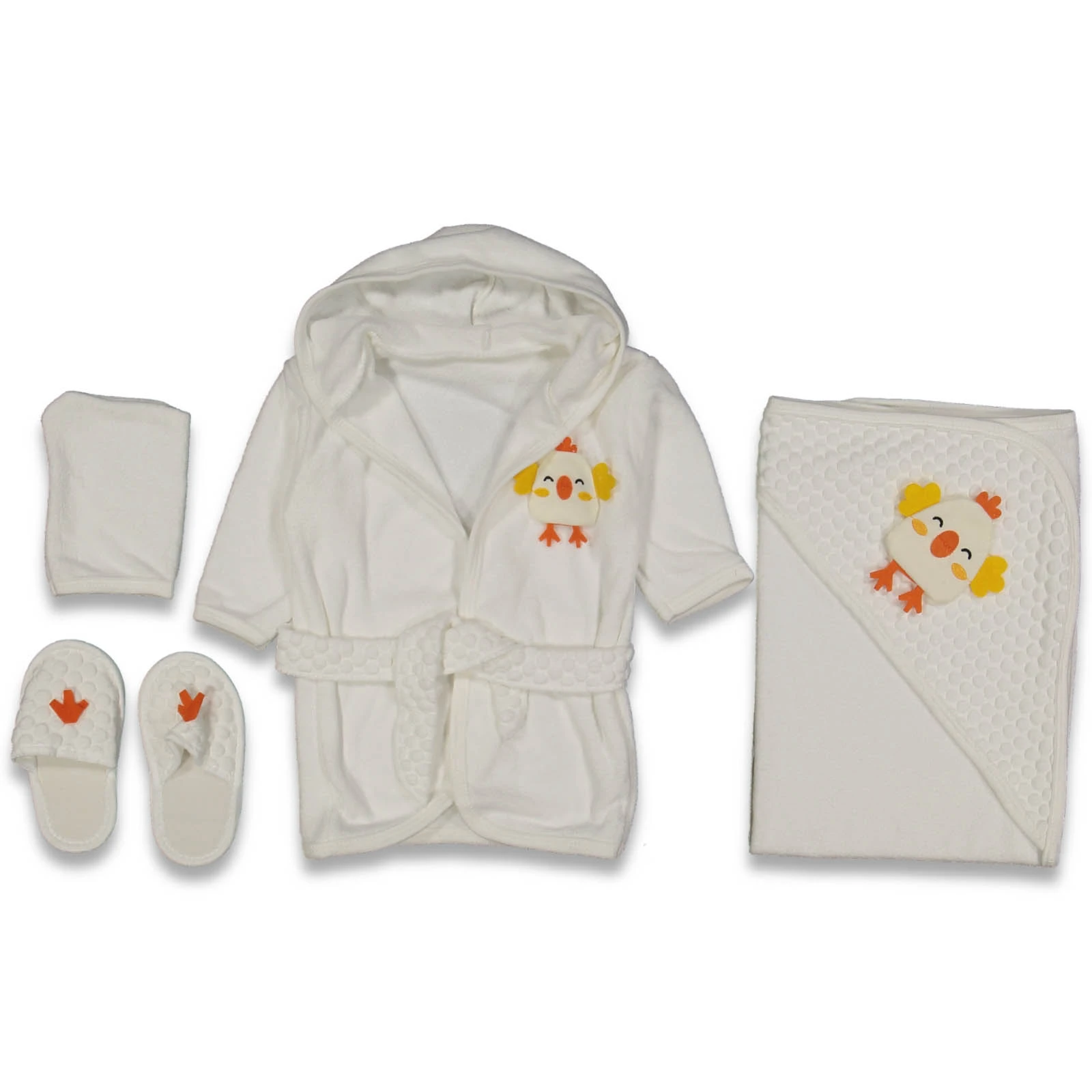 UNISEX 0/3 AY  NOHUT CİVCİV LÜX BORNOZ SETİ