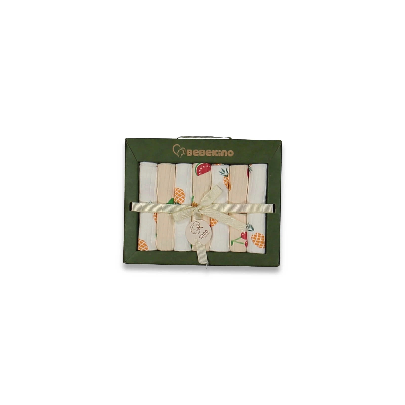 UNISEX 1/12 AY DESENLİ KUTULU MENDİL 7Lİ