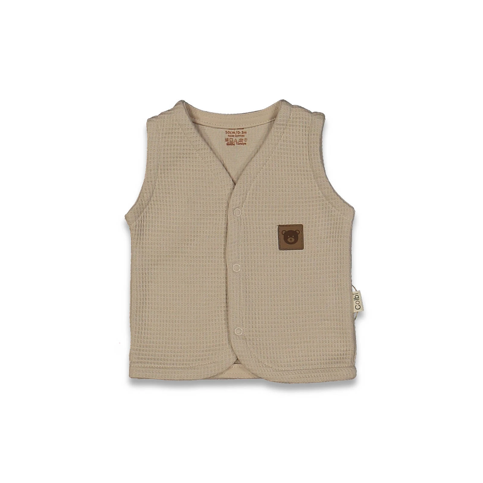 UNISEX 1/12 AY INTERLOK DERİ ARMALİ YELEK