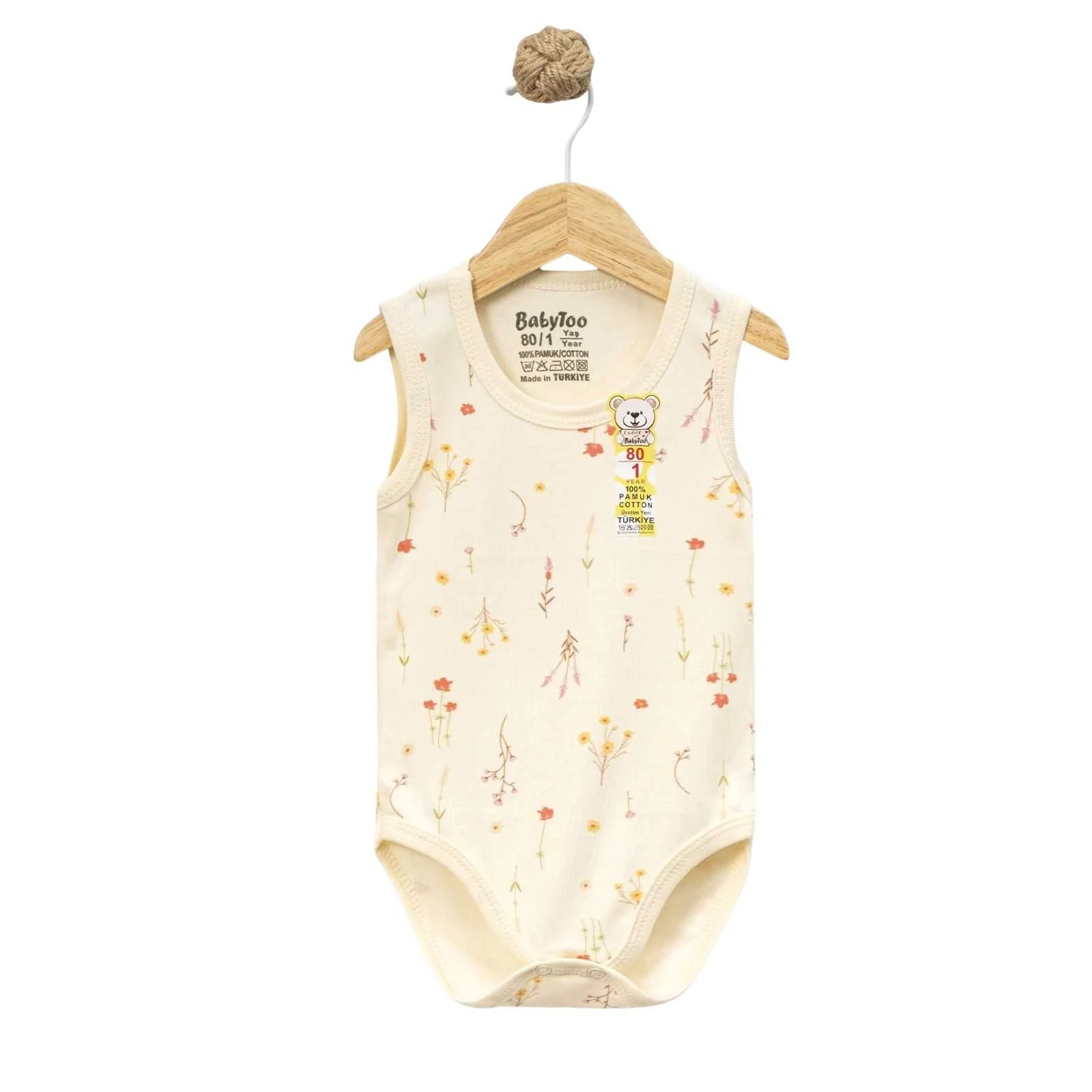UNISEX 12 Ay,18 Ay,24 Ay,3 Yaş DİJİTAL RENKLİ ÇİÇE