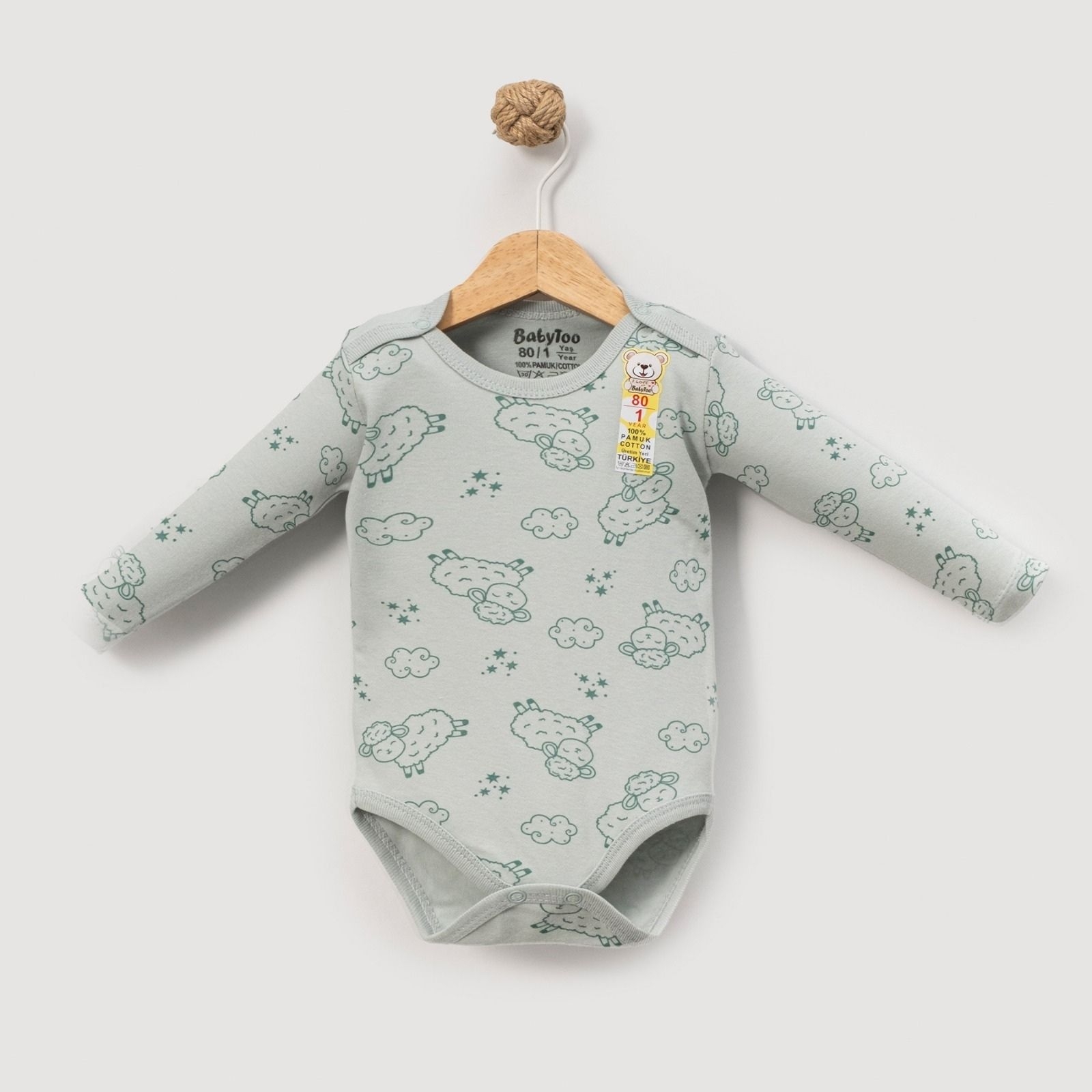 UNISEX 12 Ay,18 Ay,24 Ay,3 Yaş KUZU DESENLİ BUYUK 