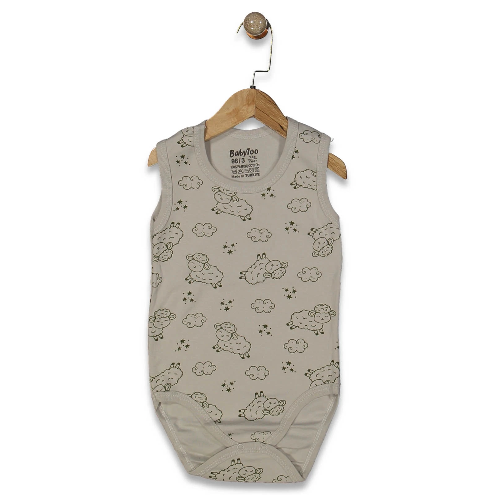 UNISEX 12 Ay,18 Ay,24 Ay,3 Yaş KUZU DESENLİ BUYUK 