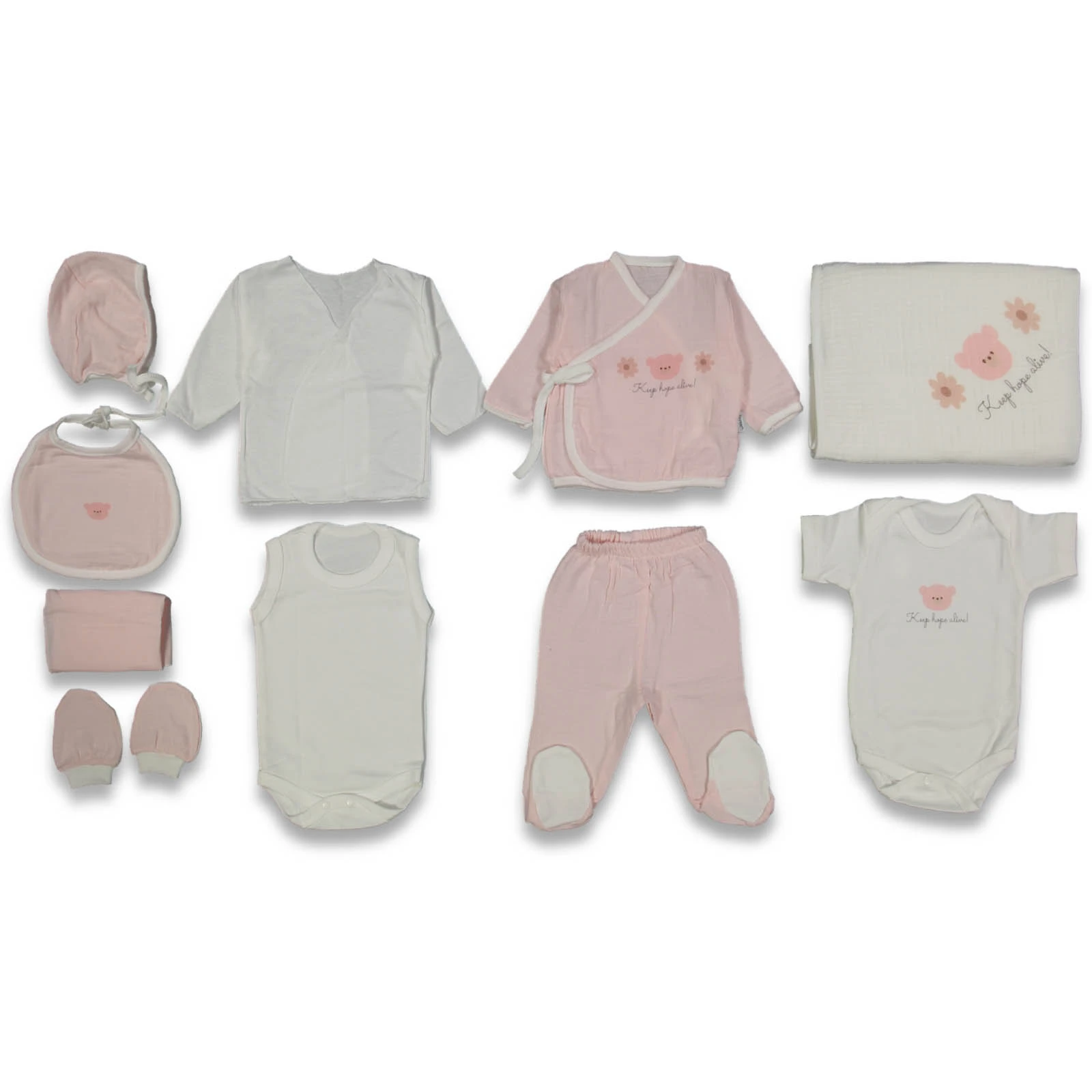 UNISEX 1/3 AY AYI BASKILI MÜSLİN
