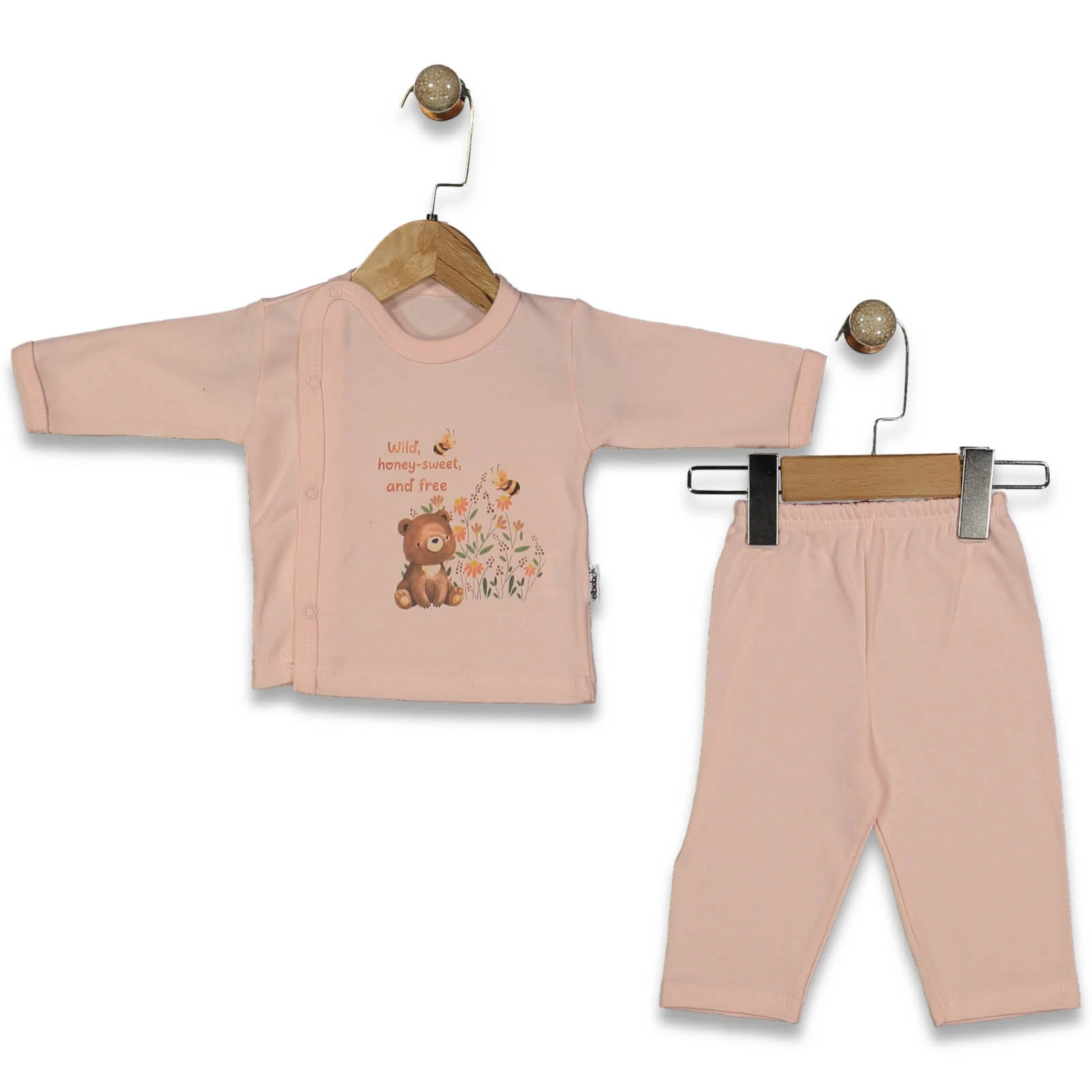 UNISEX 1/3 AY AYI BASKILI PATİKSİZ  TAKIM
