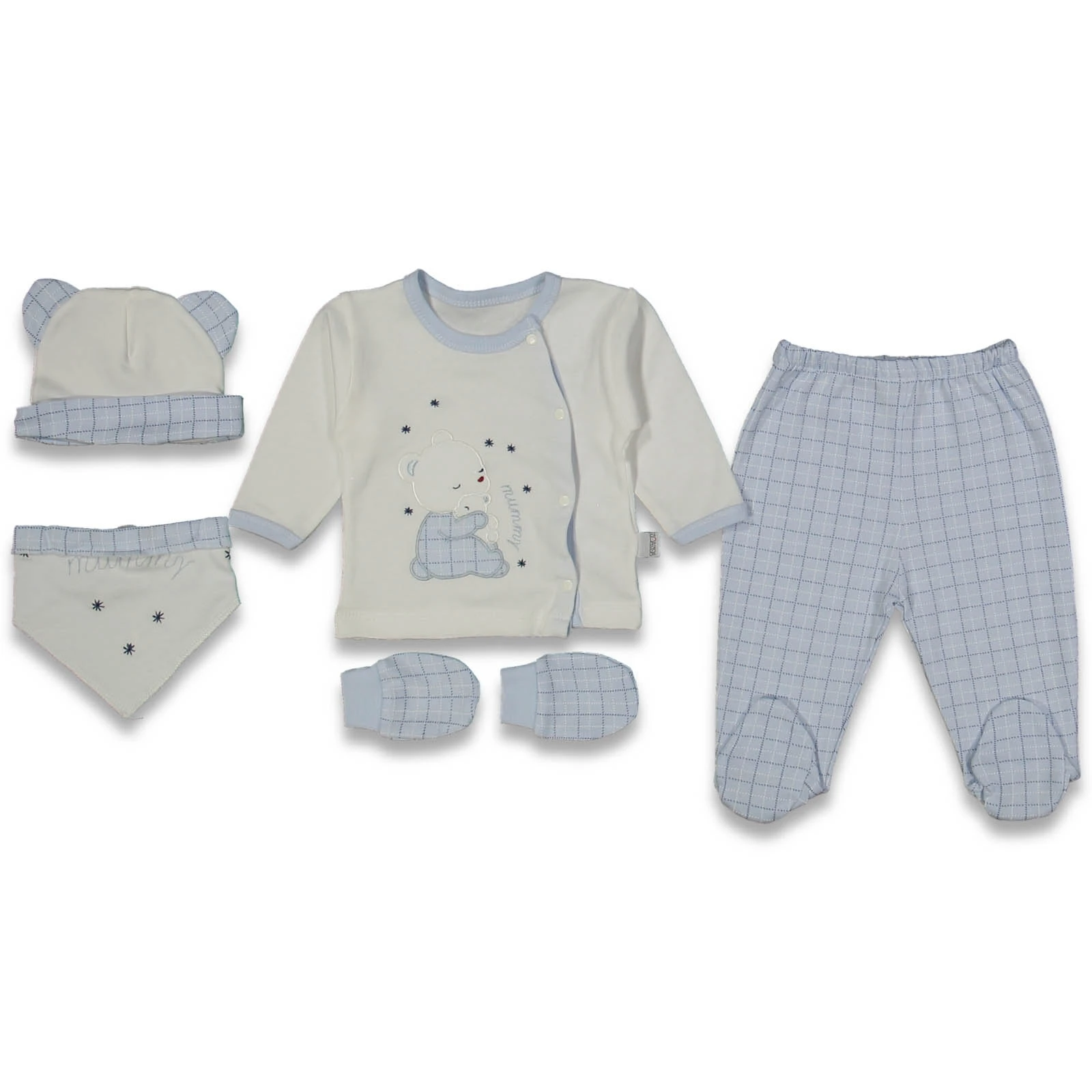 UNISEX 1/3 AY PONPON AYI ASKILI 5Lİ SET