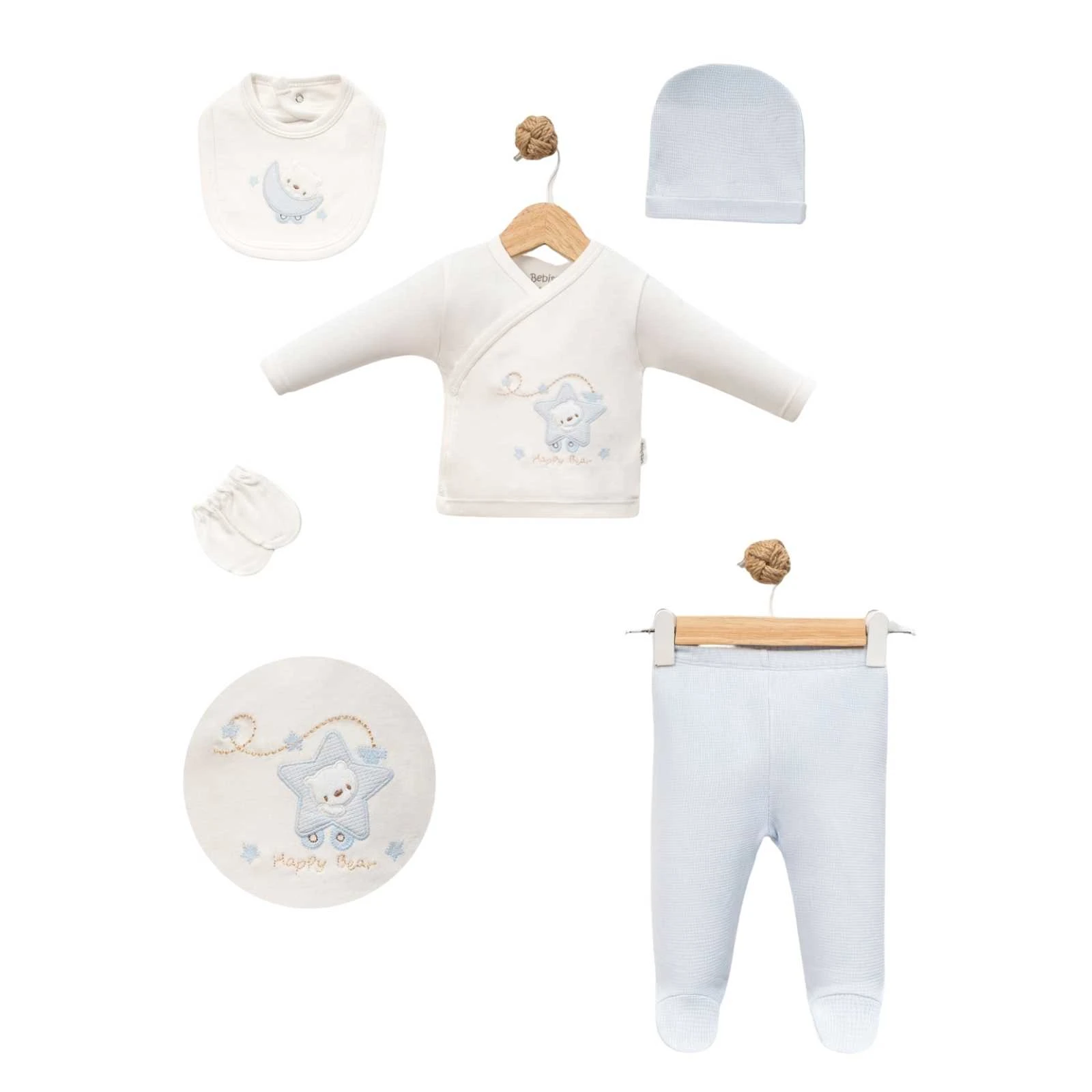 UNISEX 1/3 AY TRENDEKİ AYICIKLAR 5Lİ ZIBIN SETİ