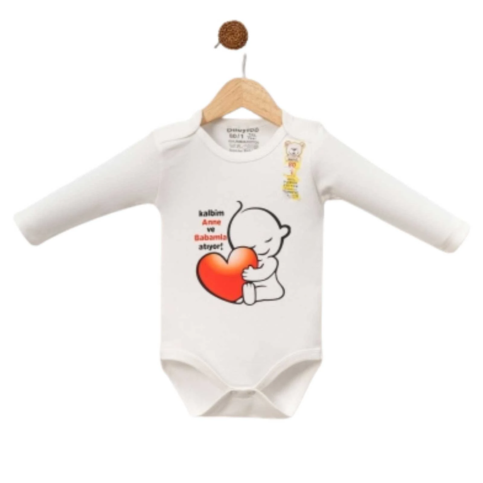 UNISEX 1/3 YAŞ KALBİM ANNE VE BABA