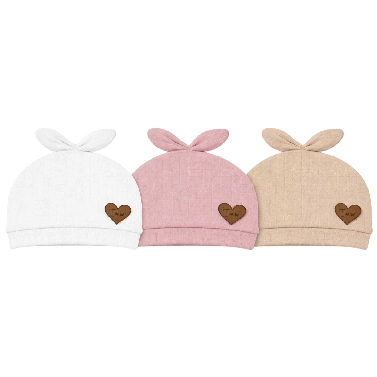 UNISEX 1/6 AY TAVŞAN KULAK DERİ ETİKETLİ ŞAPKA