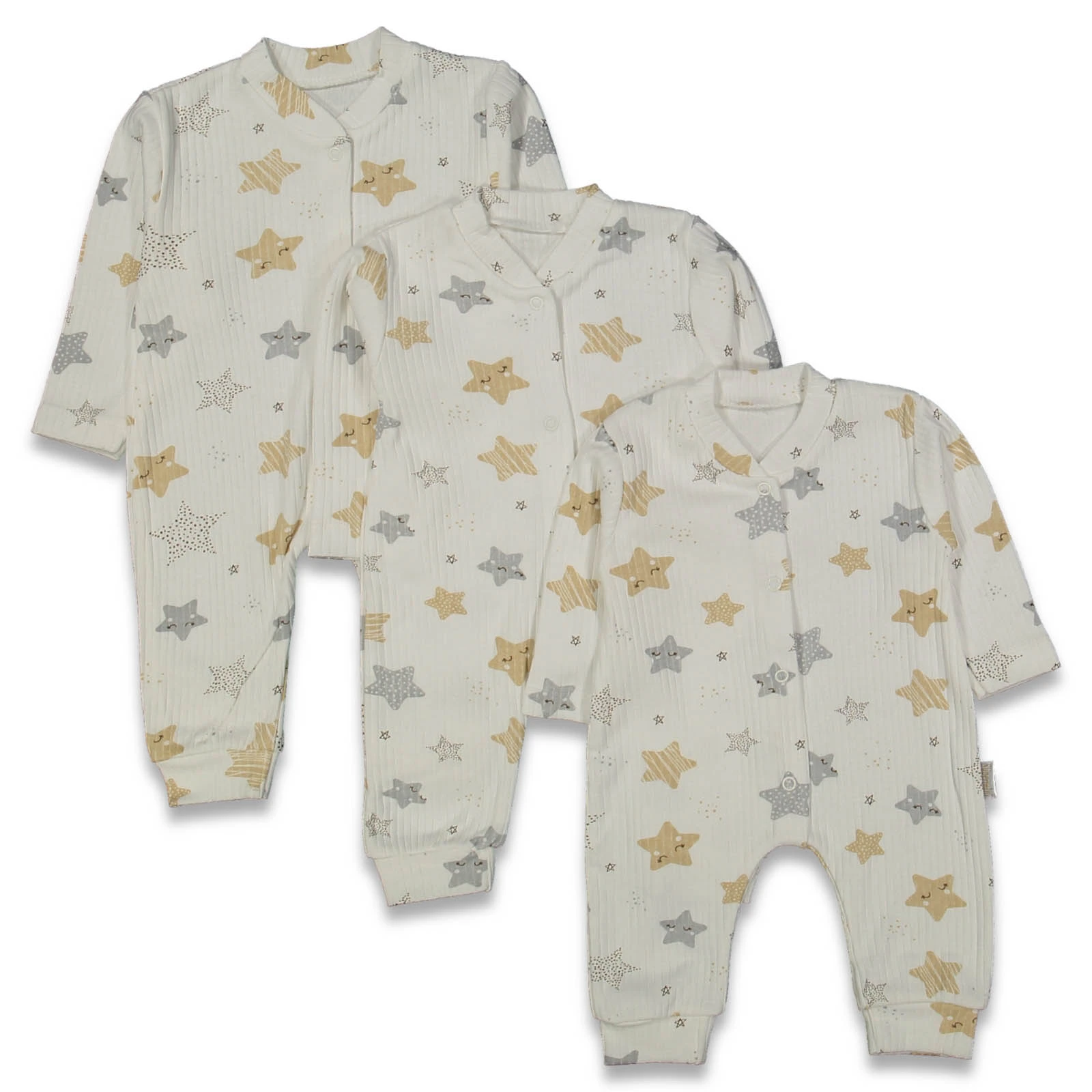 UNISEX 1/9 AY BÜYÜK YILDIZLAR MANŞETLİ TULUM 