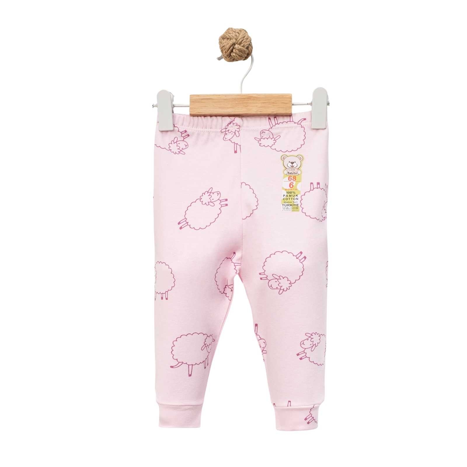 UNISEX 1/9 AY KOYUN DESENLİ MANSETLİ TEK ALT