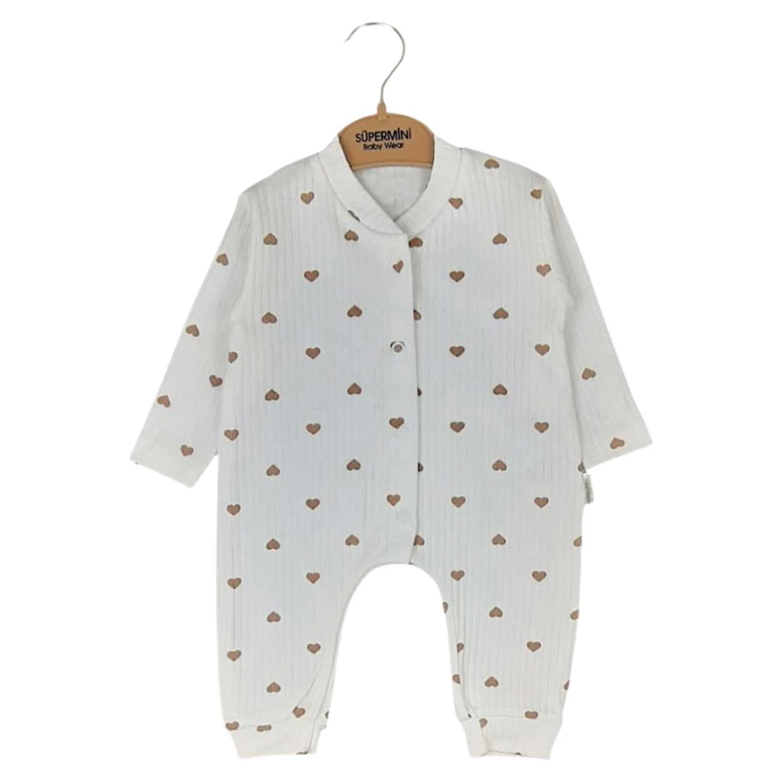 UNISEX 1/9 AY MİNİK KALPLER MANŞETLİ TULUM