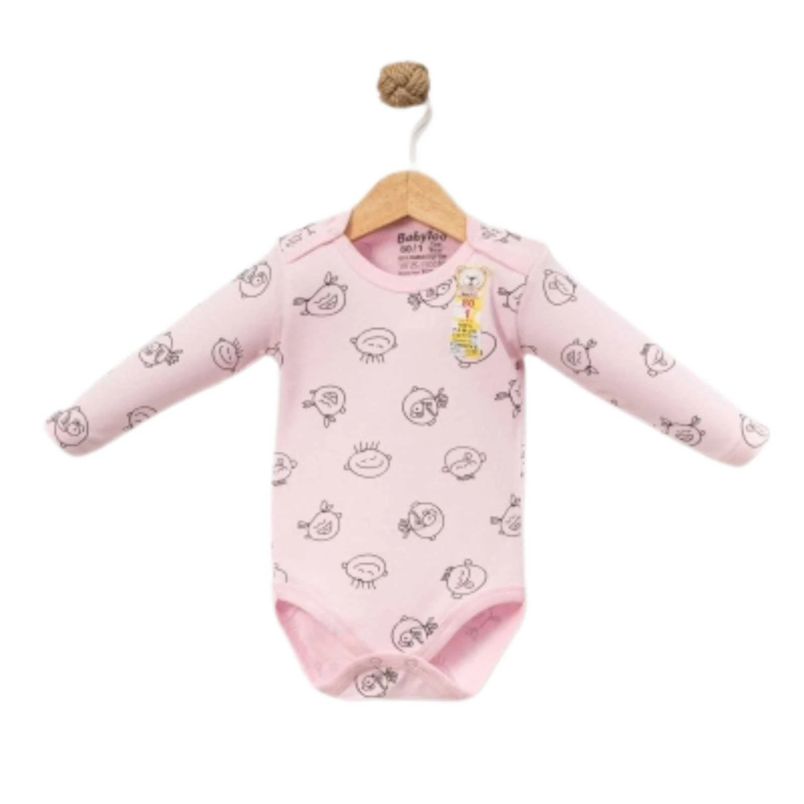 UNISEX 1/9 AY SEVİMLİ SURAT DESENLİ KUCUK UZUNKOL 