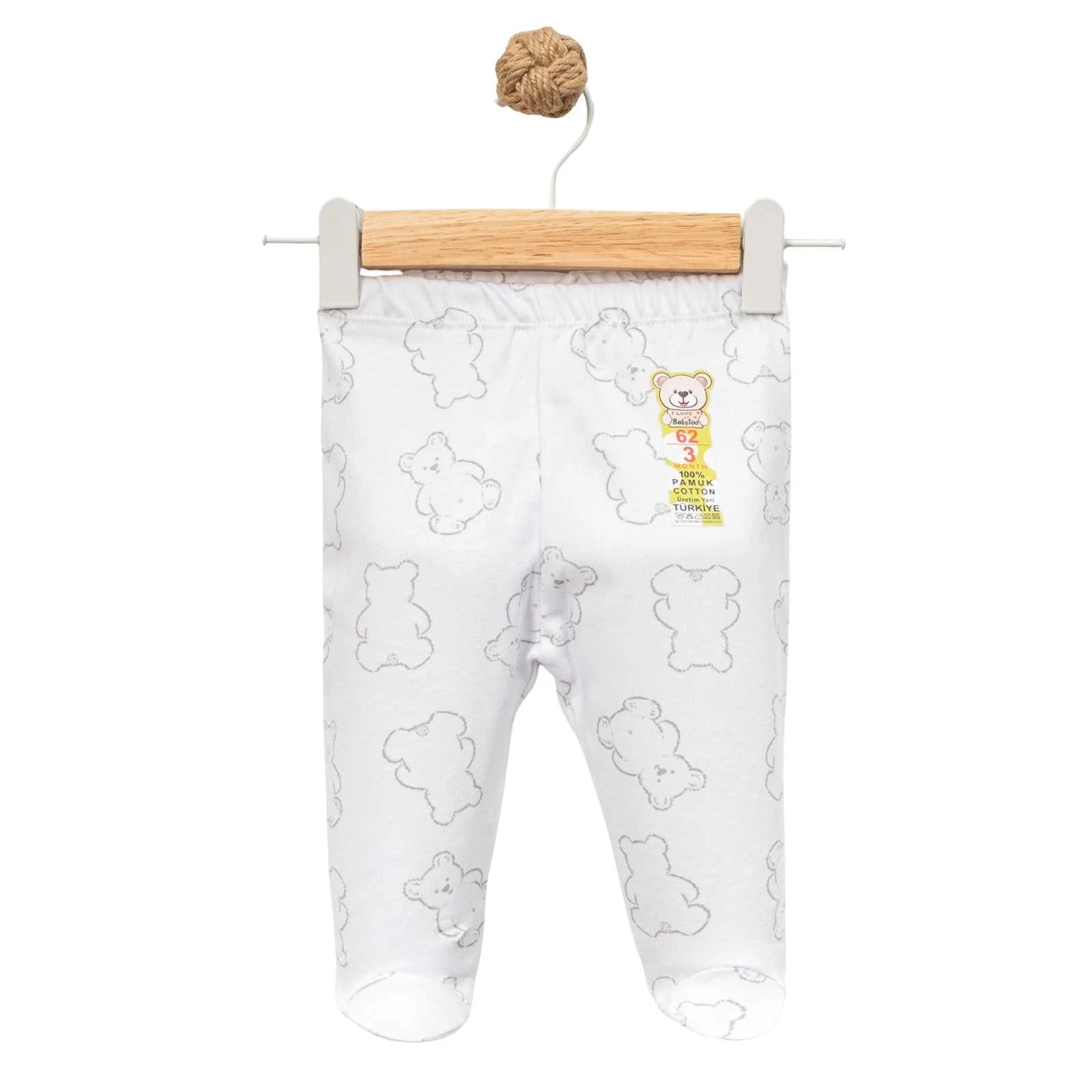 UNISEX 1/9 AY ŞİŞKO AYI DESENLİ TEK ALT