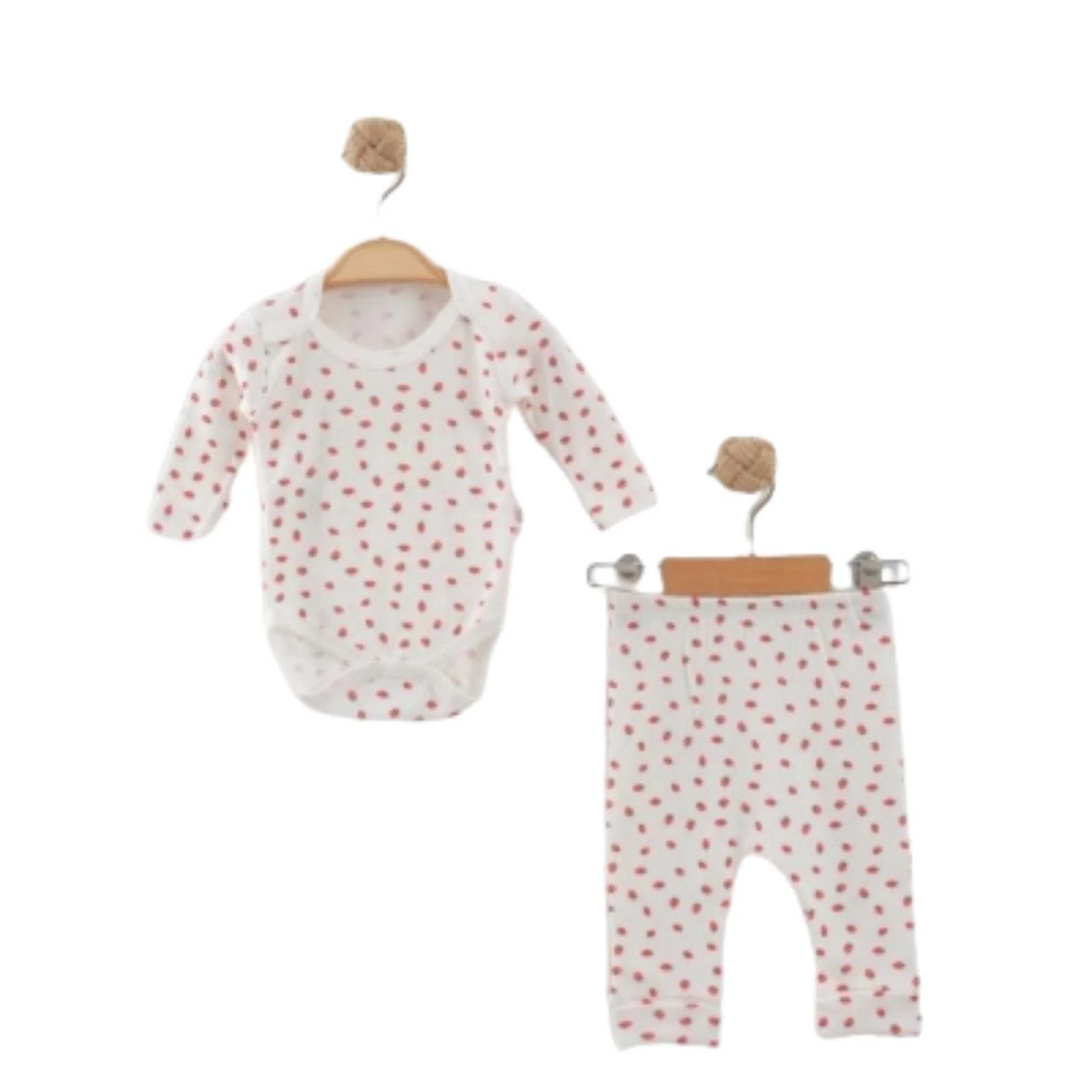 UNISEX 3/9  AY MİNİK ÇİLEK İKİLİ BADİ TAKIM