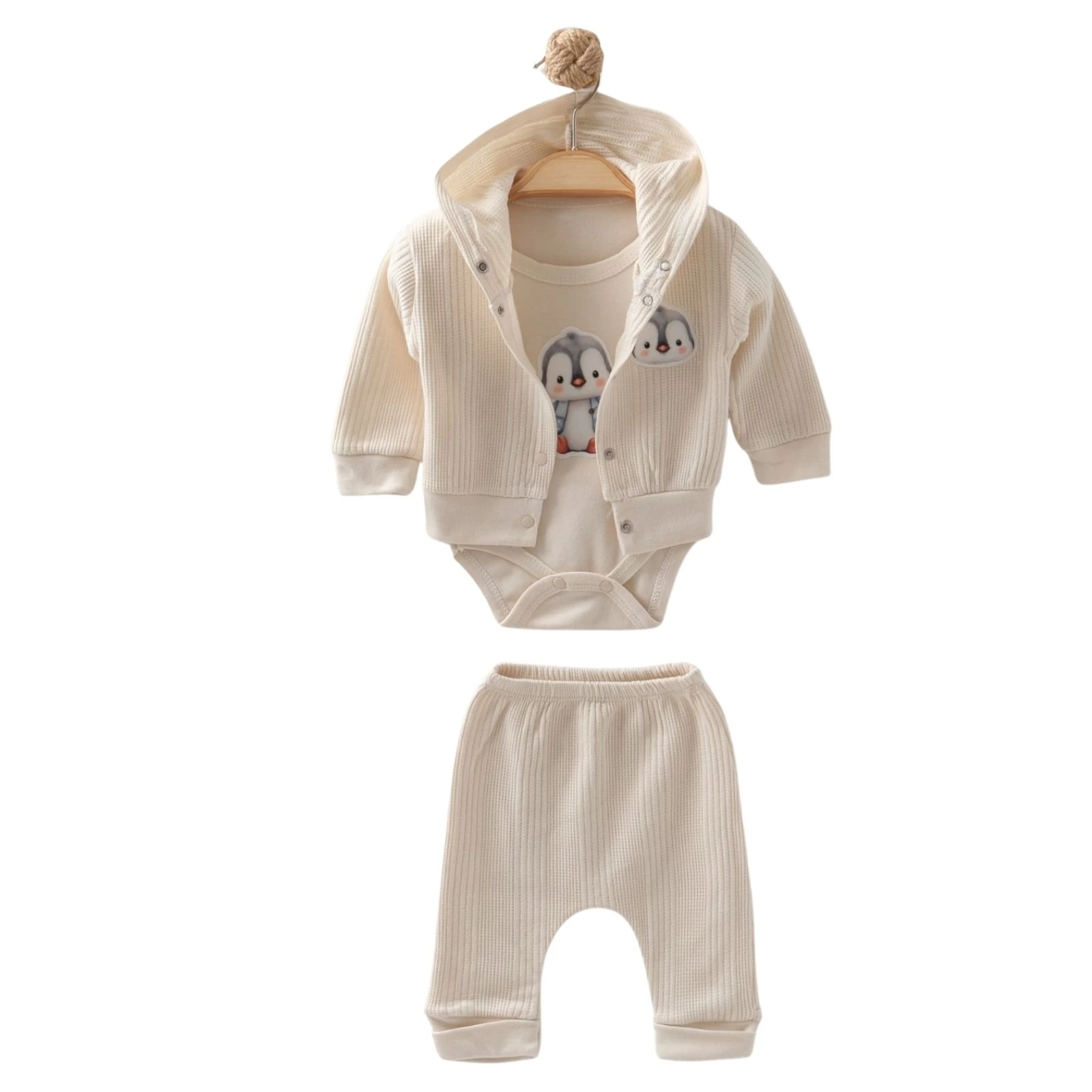 UNISEX 3/9 AY PENGUEN 3'LÜ TAKIM 