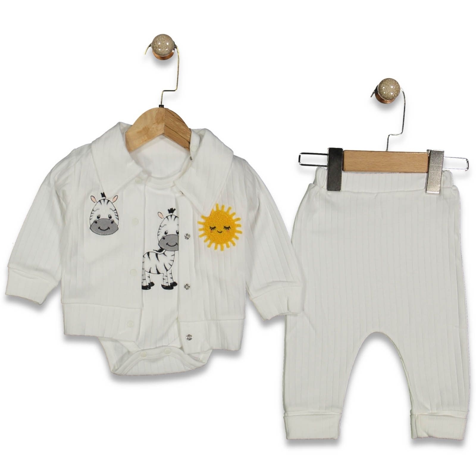 UNISEX 3/9 AY ZEBRA 3'LÜ TAKIM 