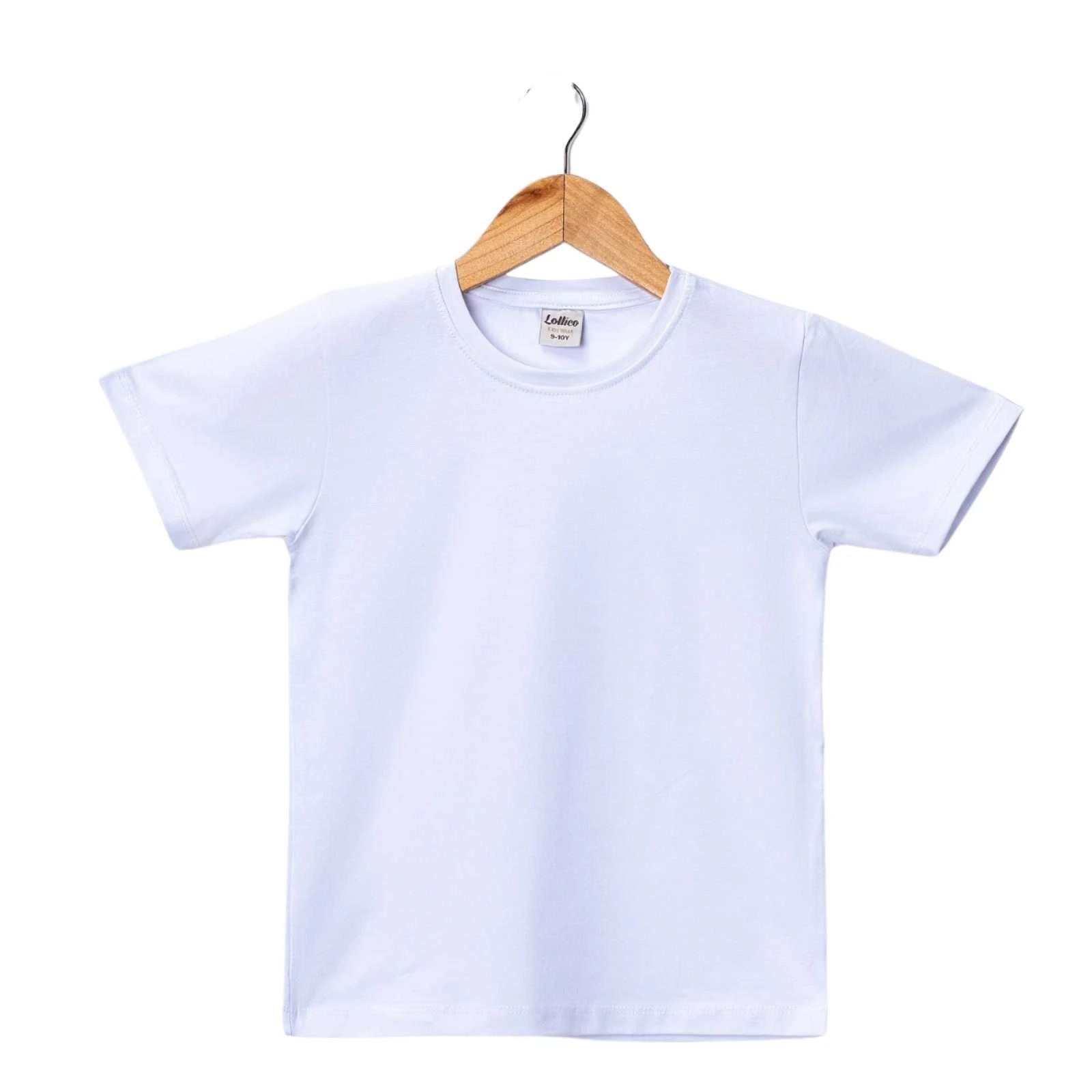 UNISEX 5/8 YAŞ  UNİSEX  BEYAZ KISA KOL DÜZ BADİ