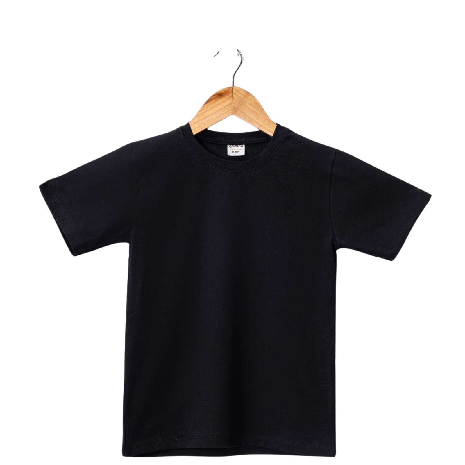 UNISEX 5/8 YAŞ UNİSEX   SİYAH   KISA KOL DÜZ BADİ 